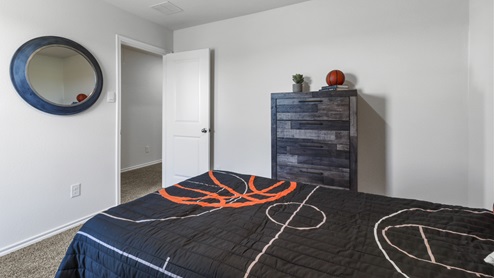 Bedroom with window and furnishings