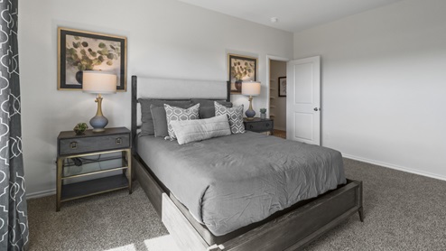Bedroom with window and furnishings