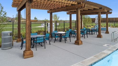 Riverfield Community Swimming Pool covered Cabana