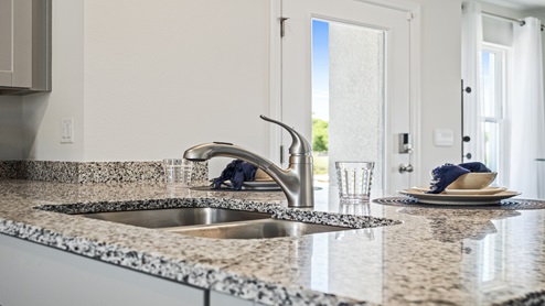 Granite countertops for the kitchen.