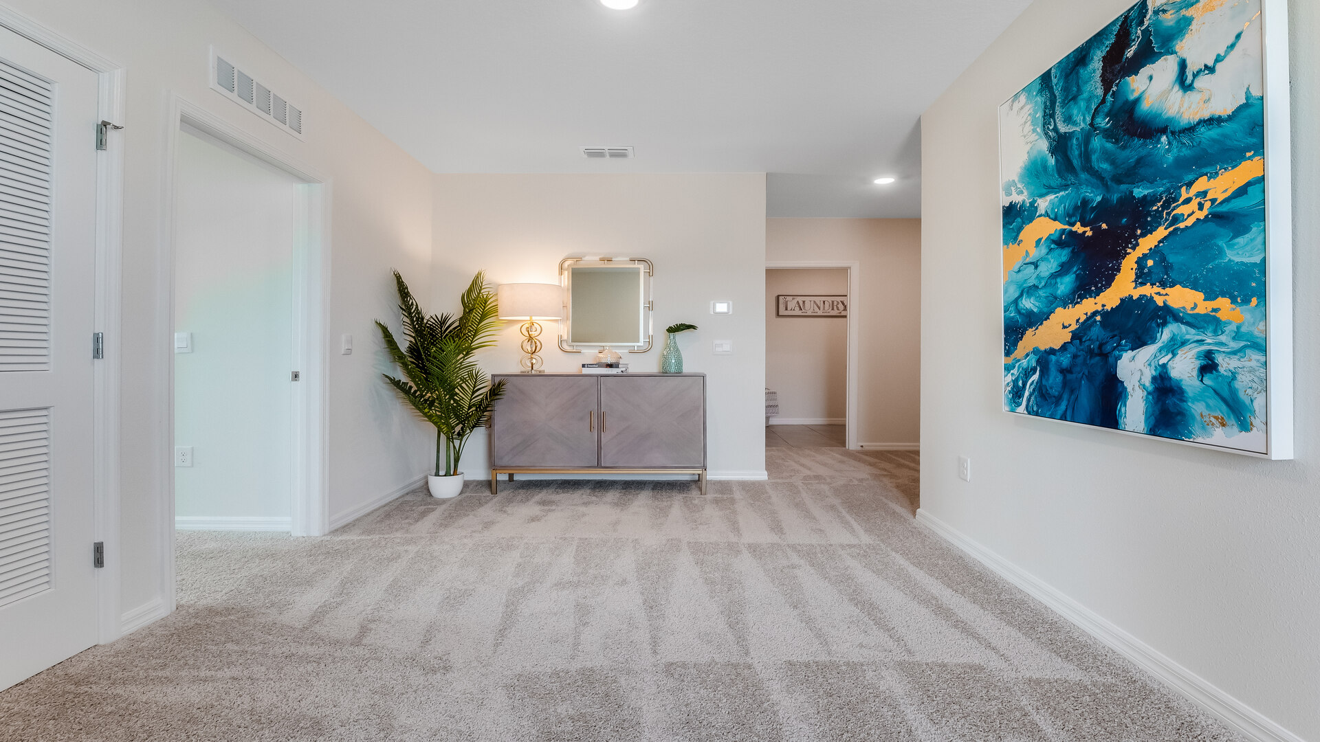 Landing area with view and access to bedrooms