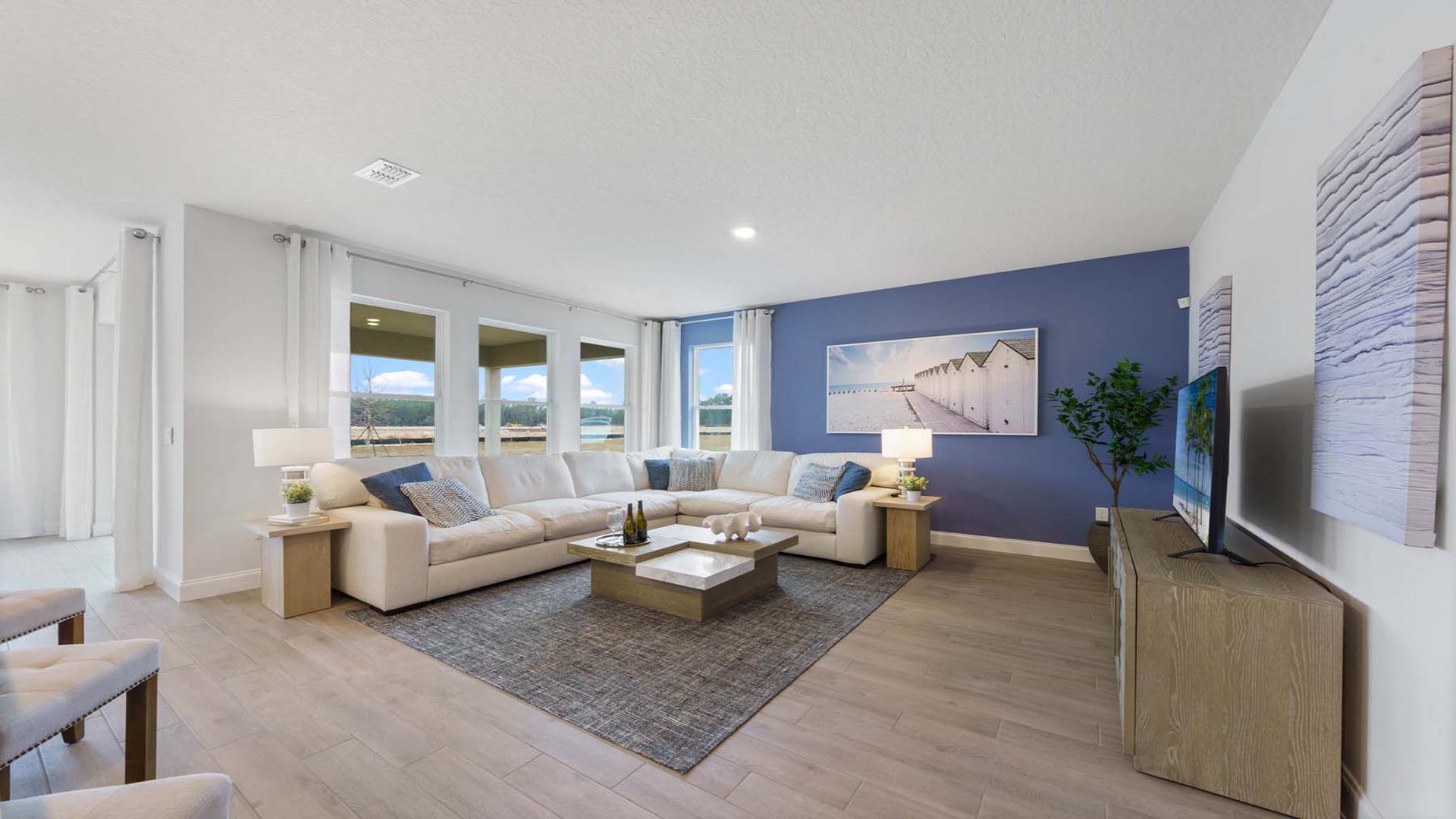 living room area with couch and coffee table