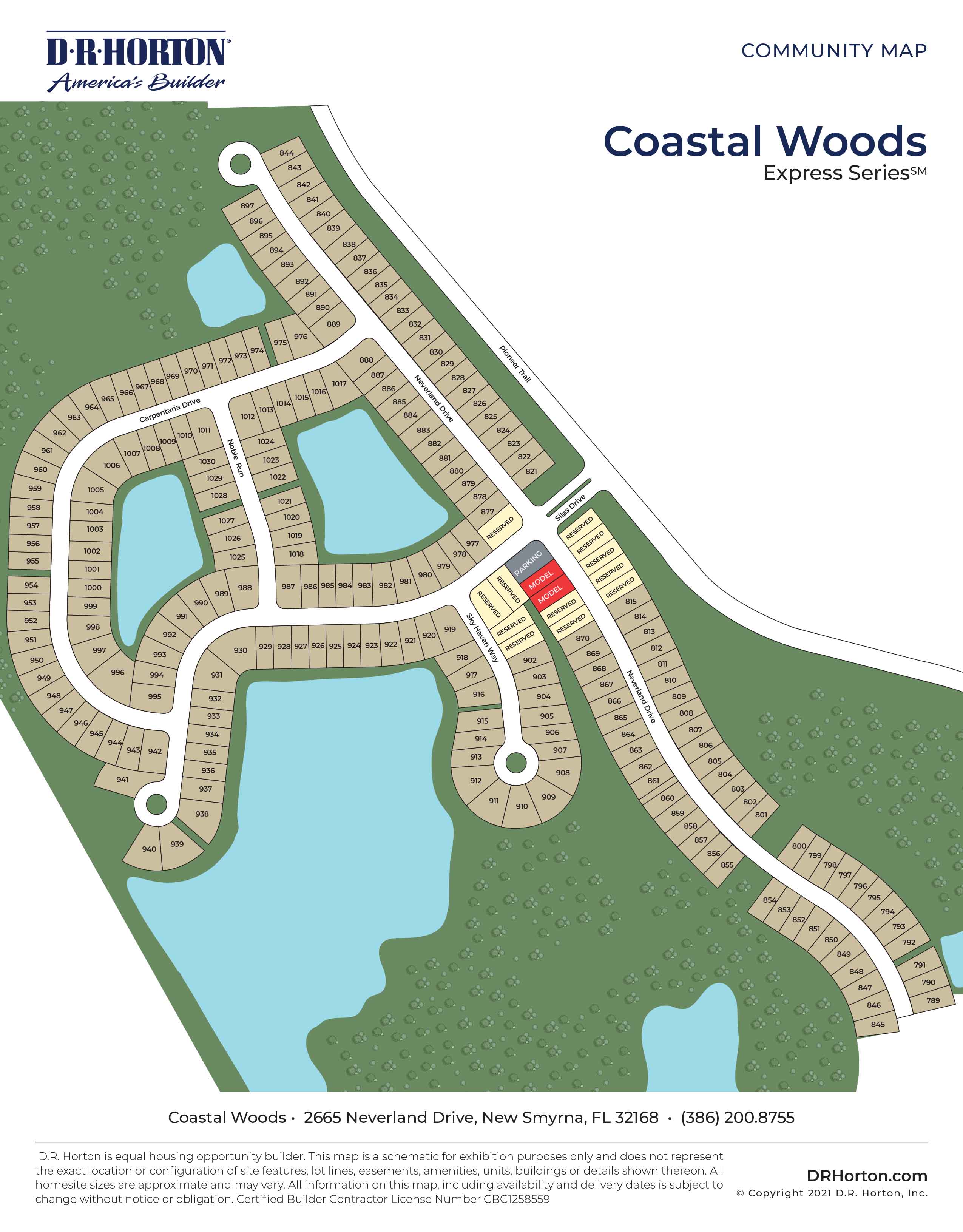 New Homes in Coastal Woods Phase D New Smyrna Beach, FL D.R. Horton