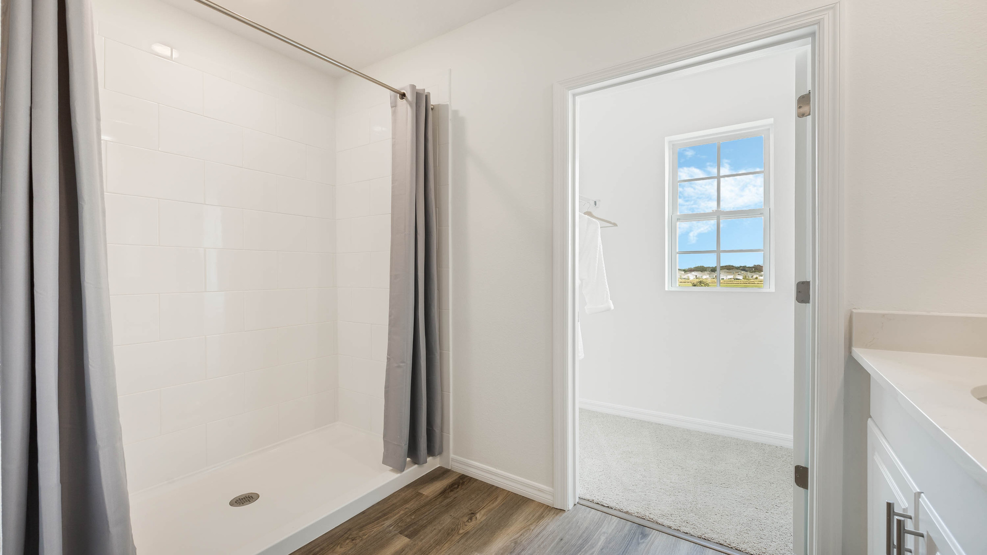 Primary Shower to the Closet