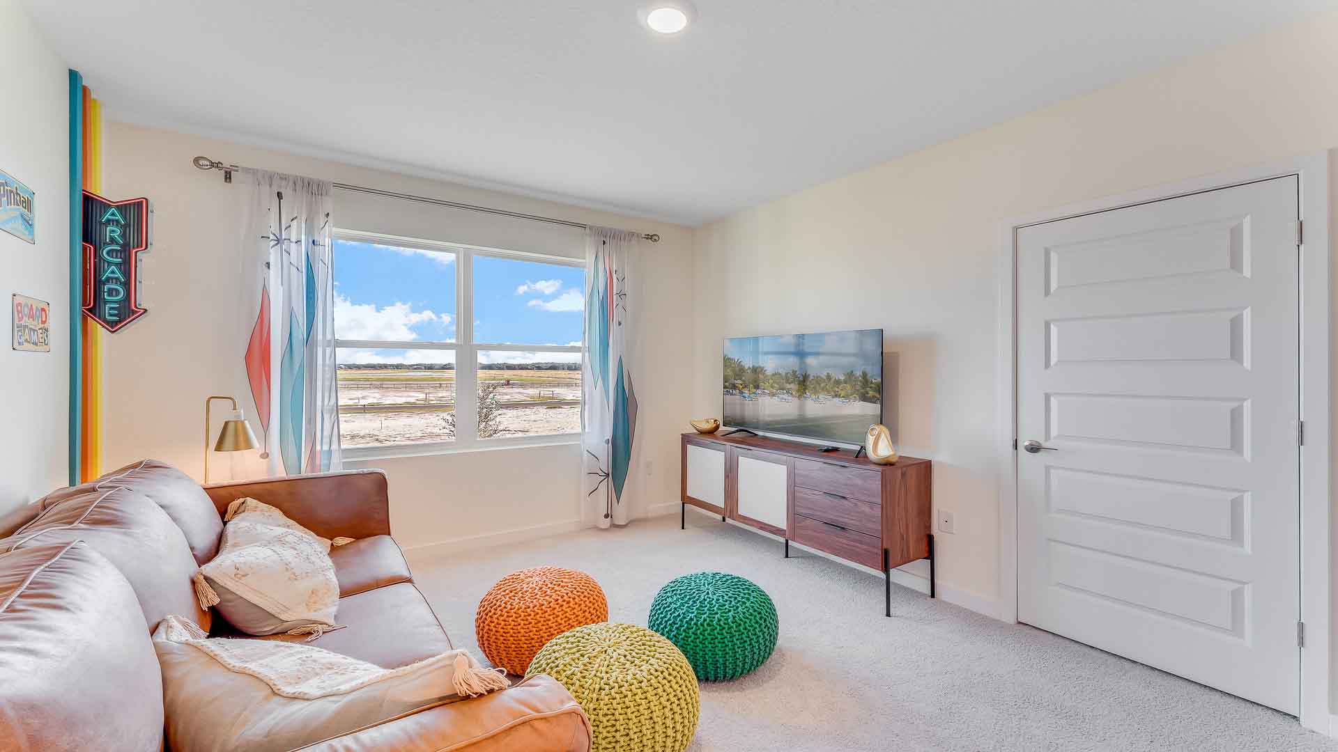 Landing area with view and access to bedrooms