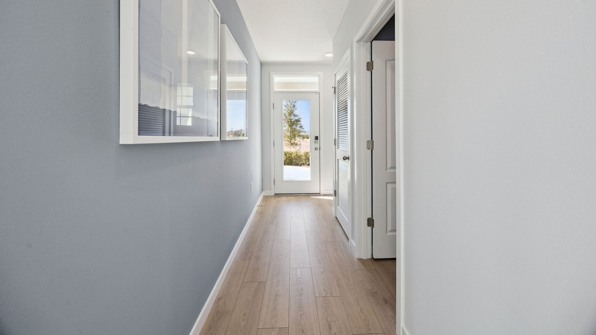 Entry to home with dining room table