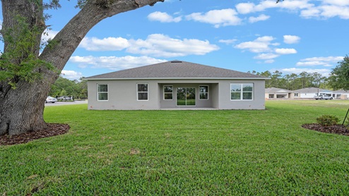 rear of home.