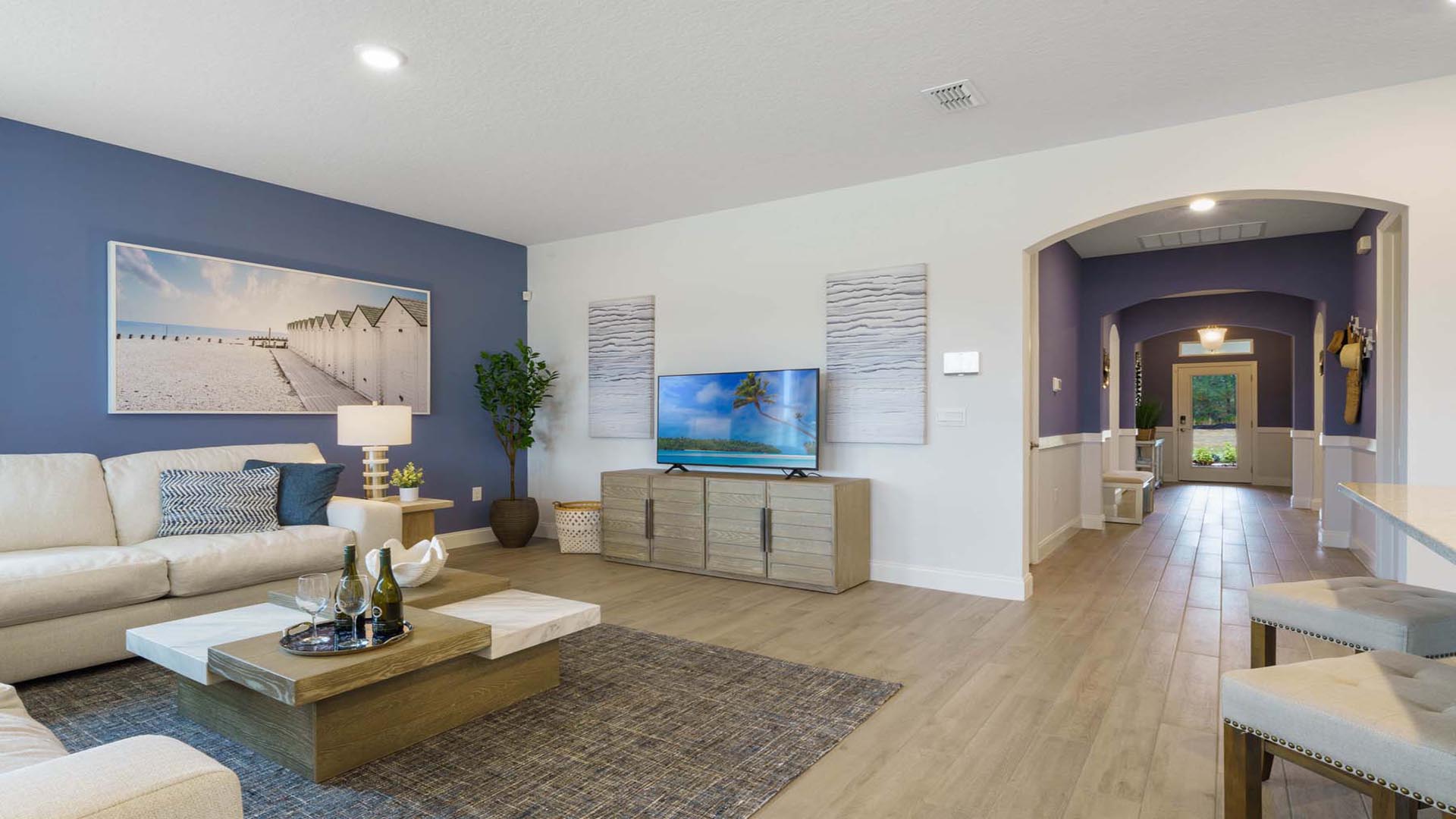 entry space into the livign room