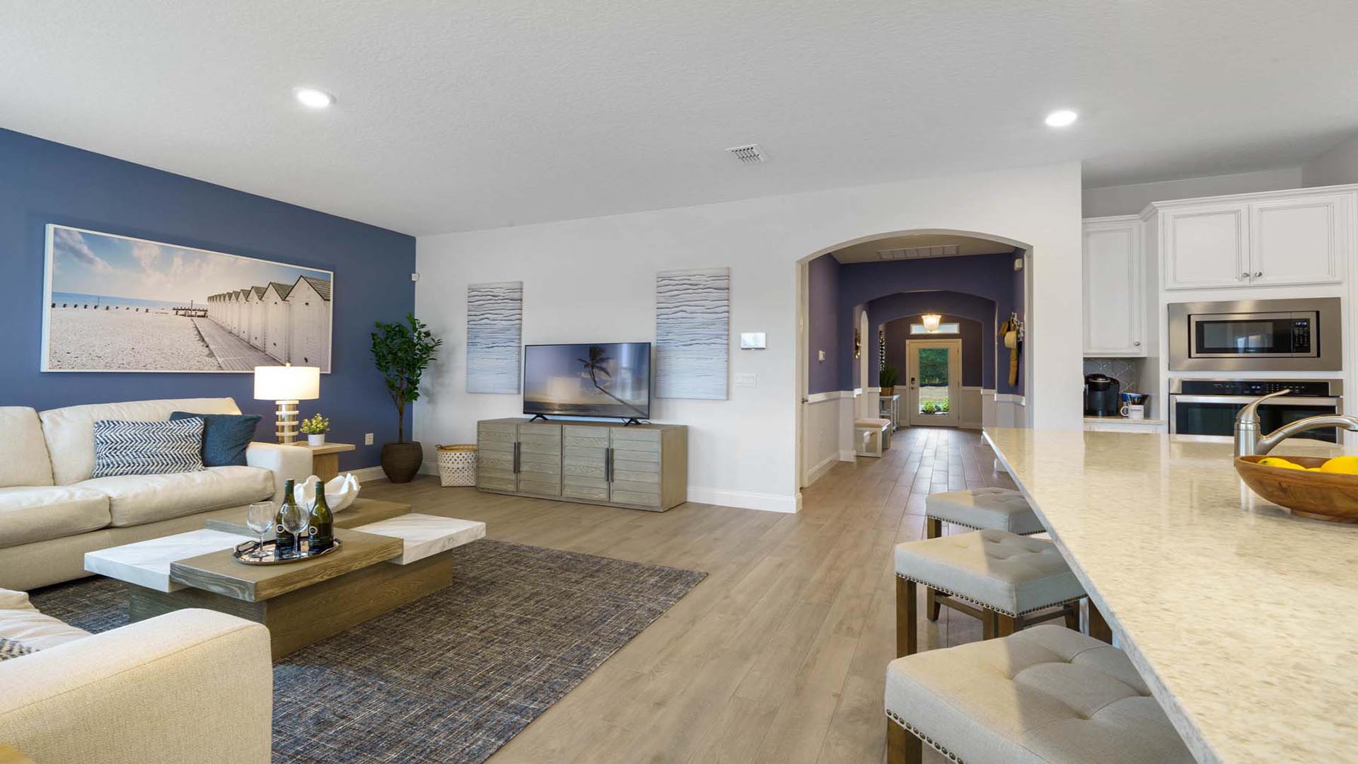 entry space into the livign room