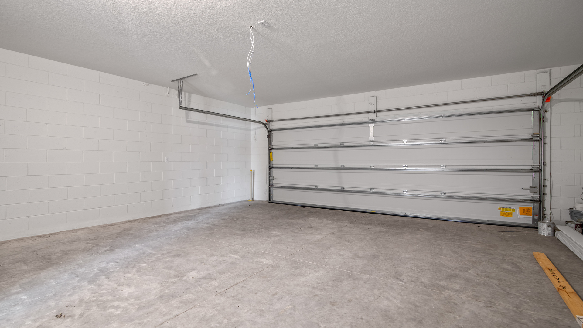 Two car garage interior