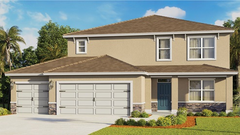 two story three car garage