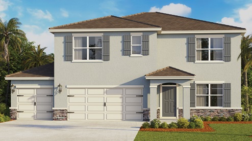 two story three car garage