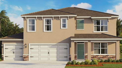 two story three car garage