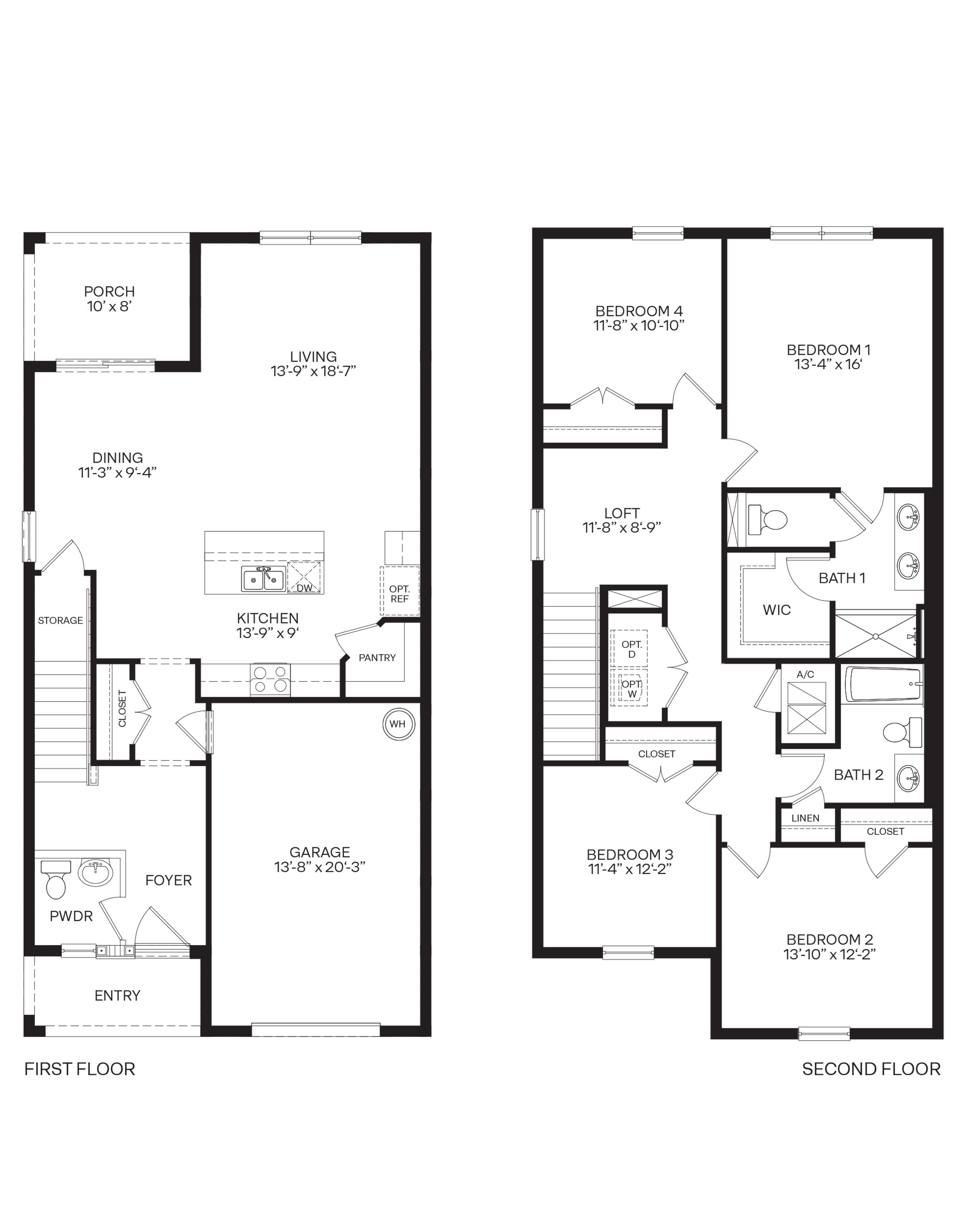 townhome floorplan layoutgarage