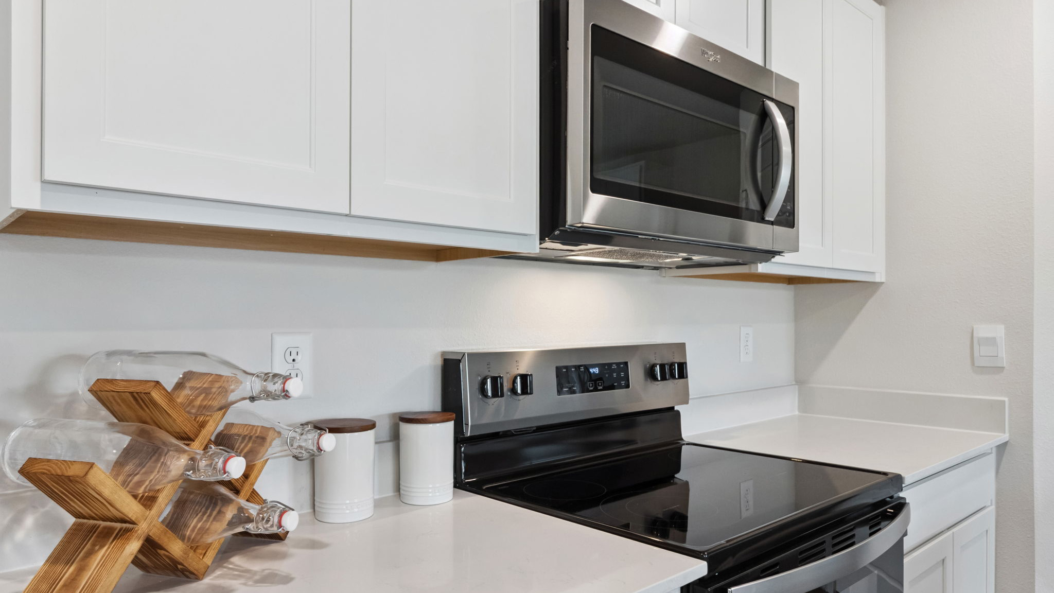 kitchen with quartz counters