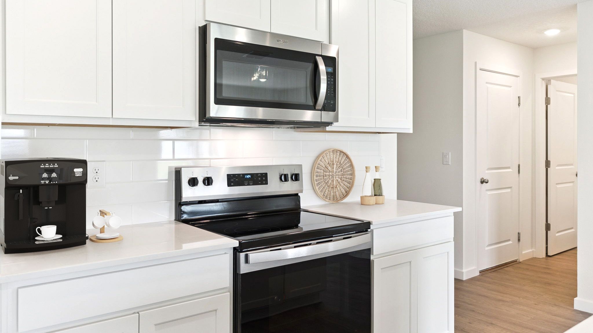 kitchen with quartz counters