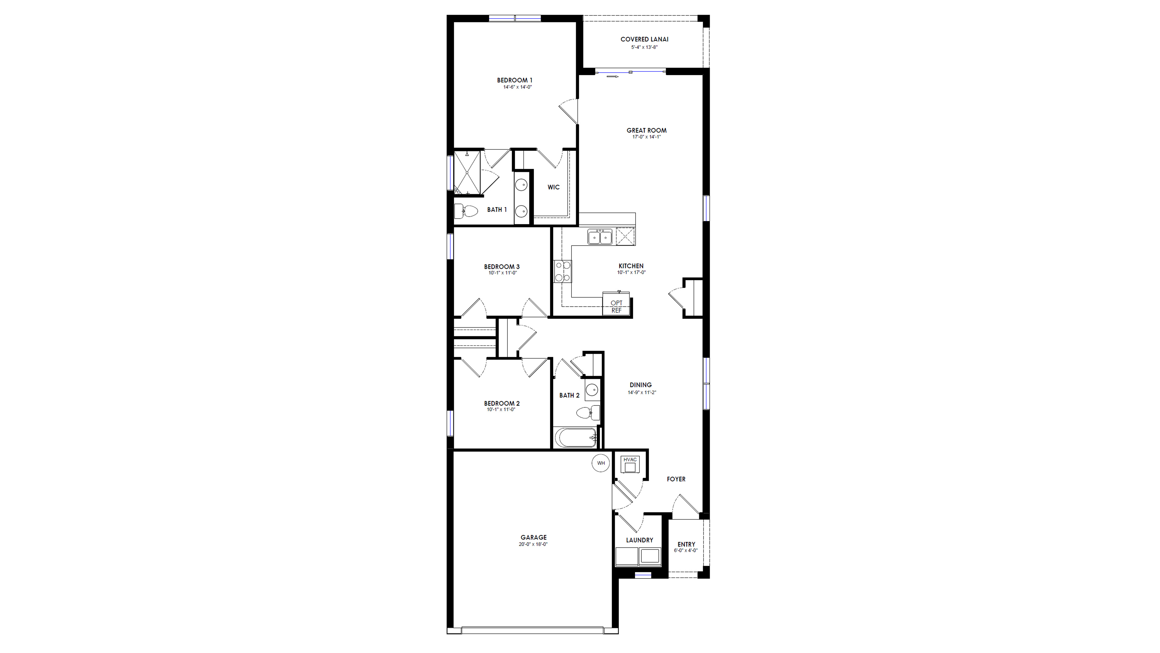 Astor floorplan blacklines