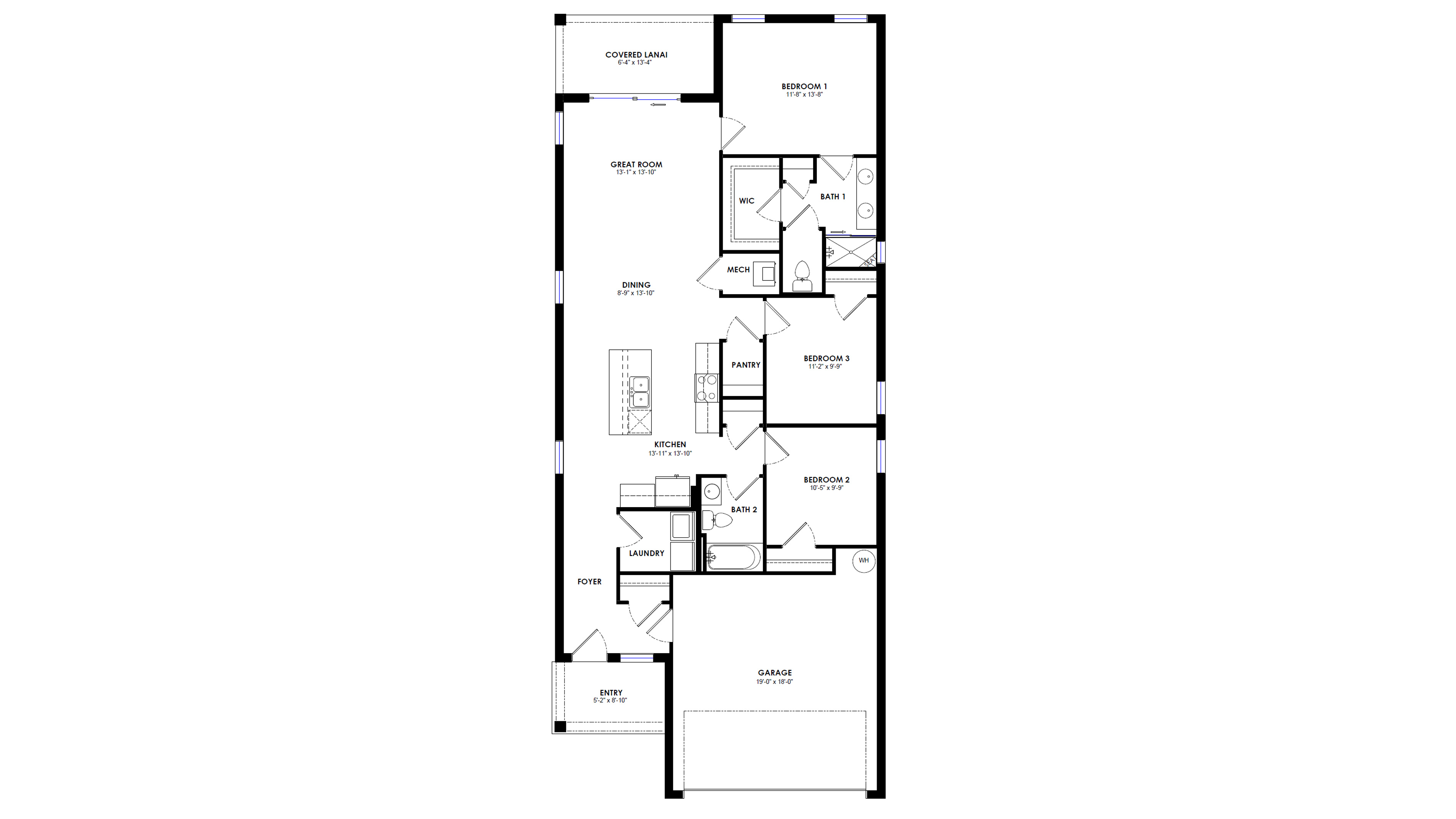 Floor Plan in Beaumont Wildwood, FL D.R. Horton