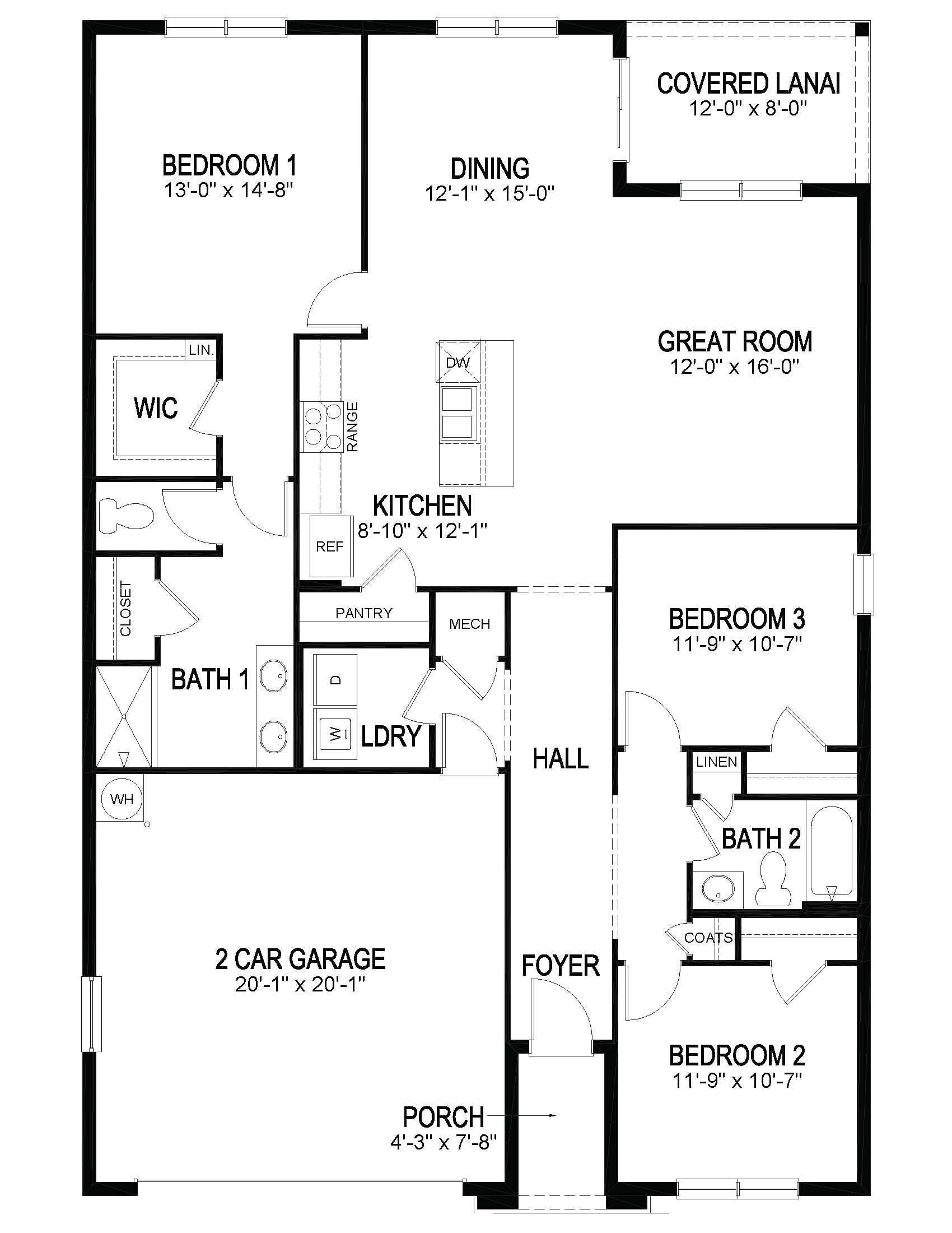 Aria floorplan blacklines