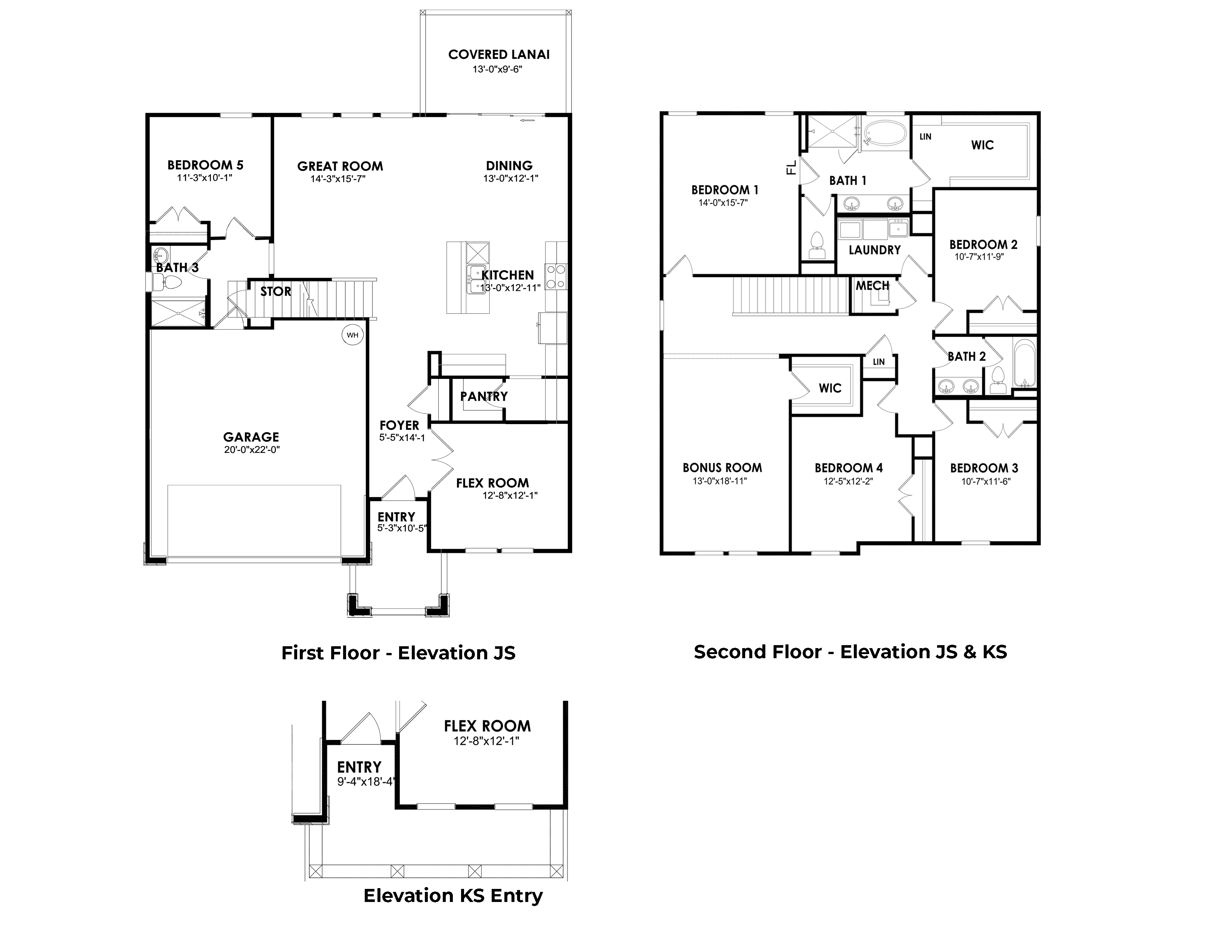 Hemingway Floorplan blacklines