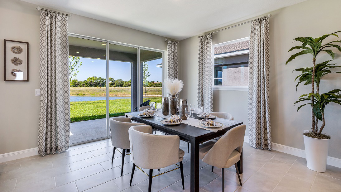 Holden dining room leading to outdoor covered lanai