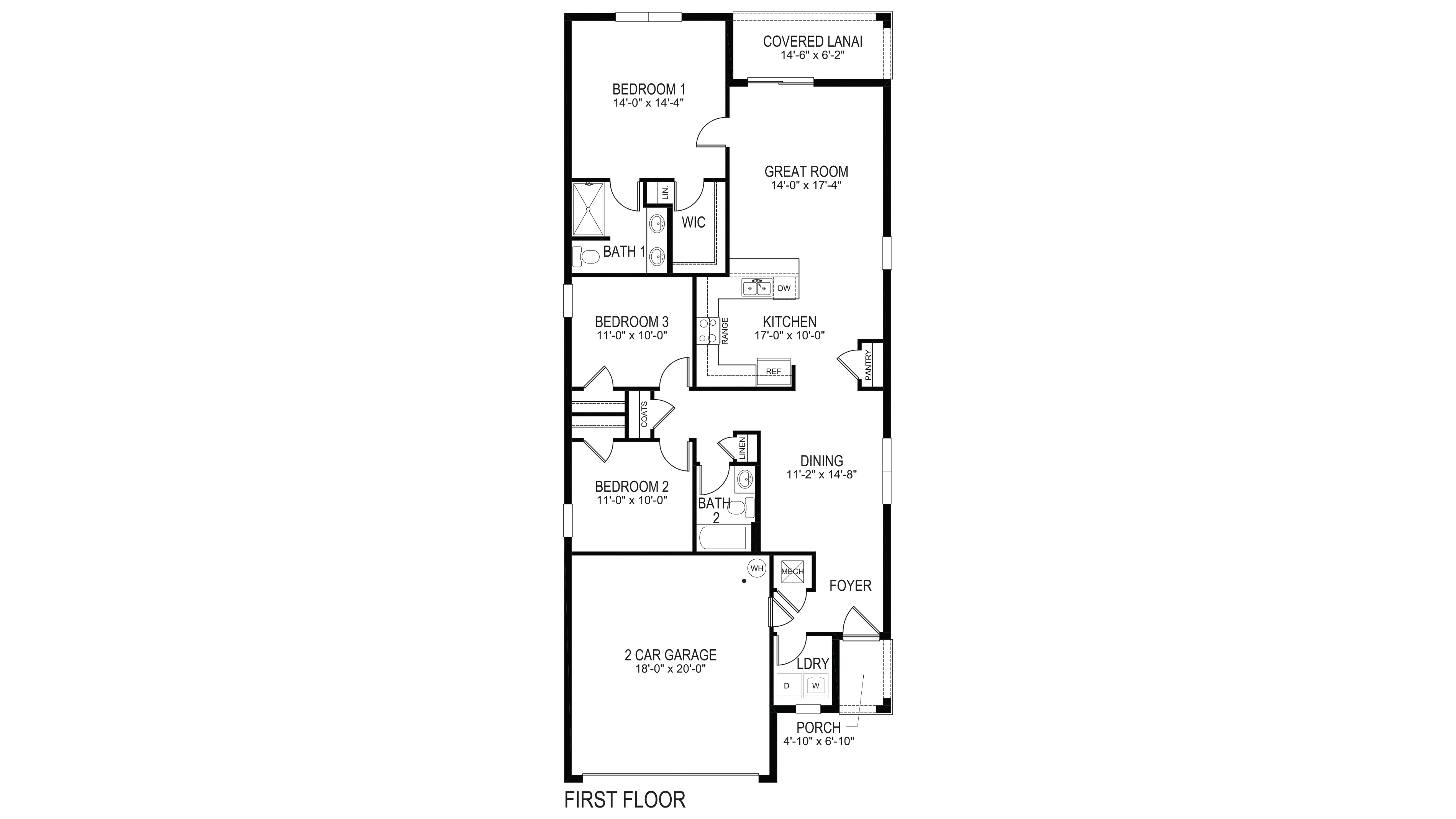 Allex floorplan blacklines