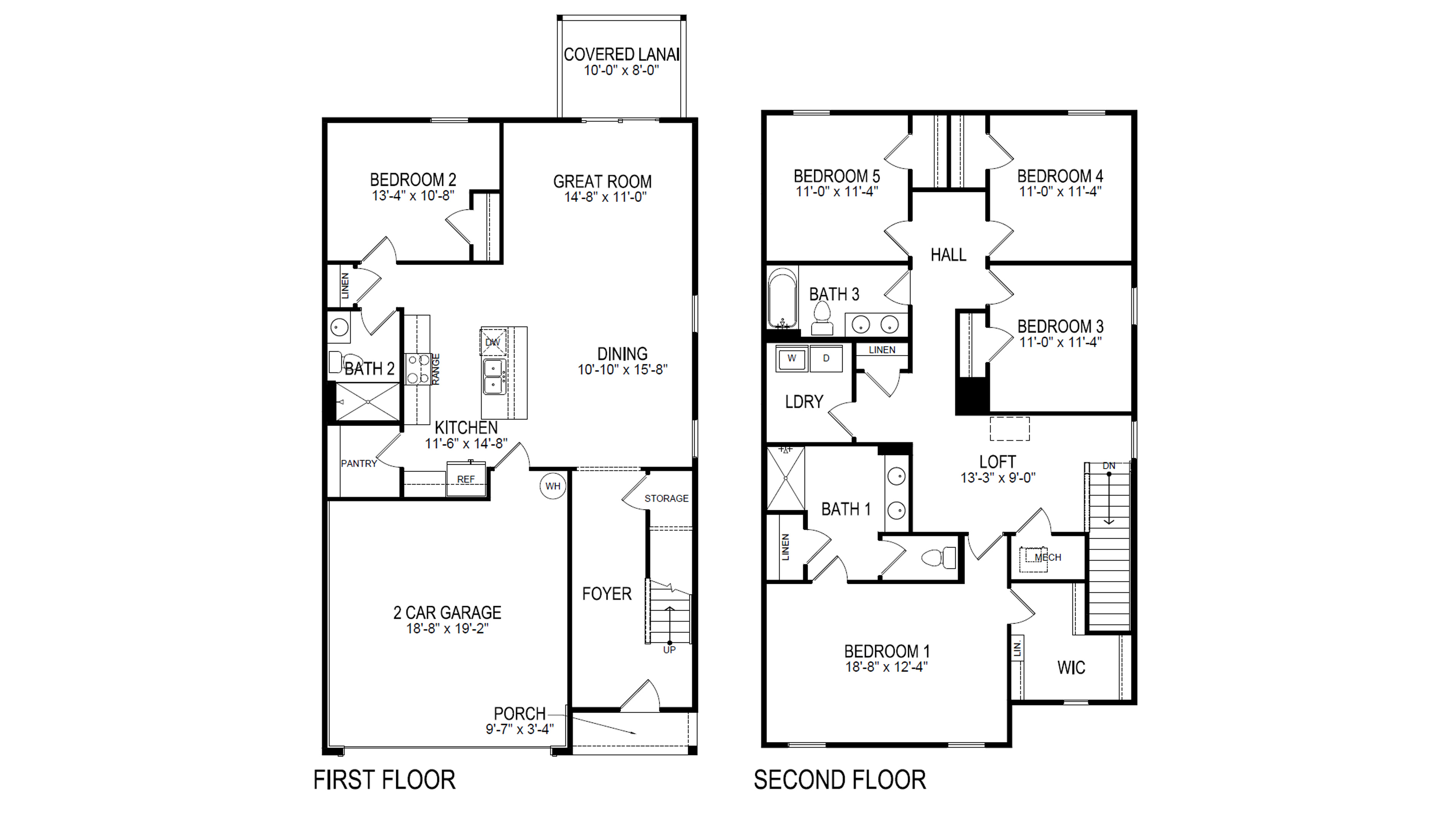 Robie floorplan blacklines