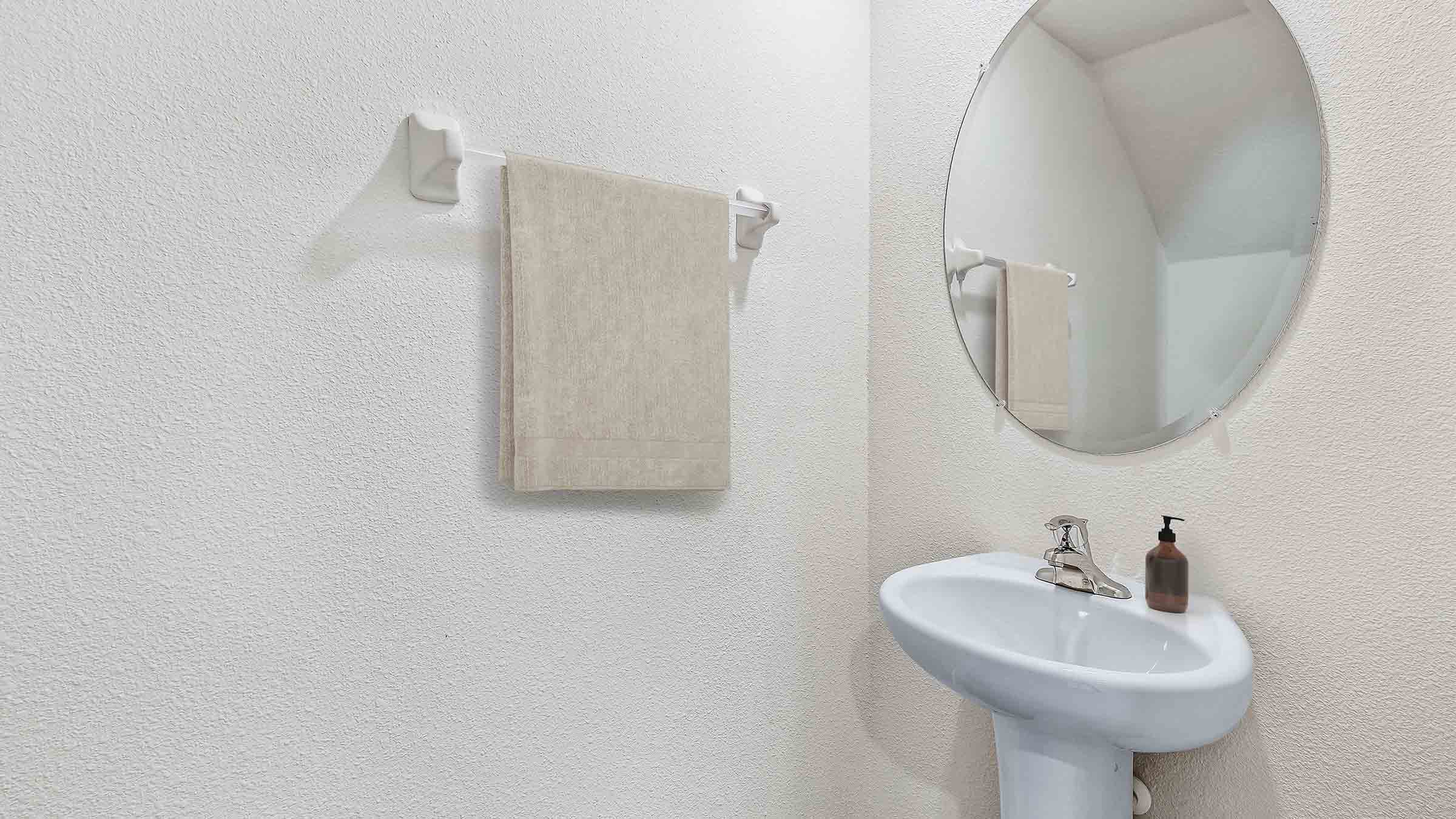 Darwin half bathroom next to dining room