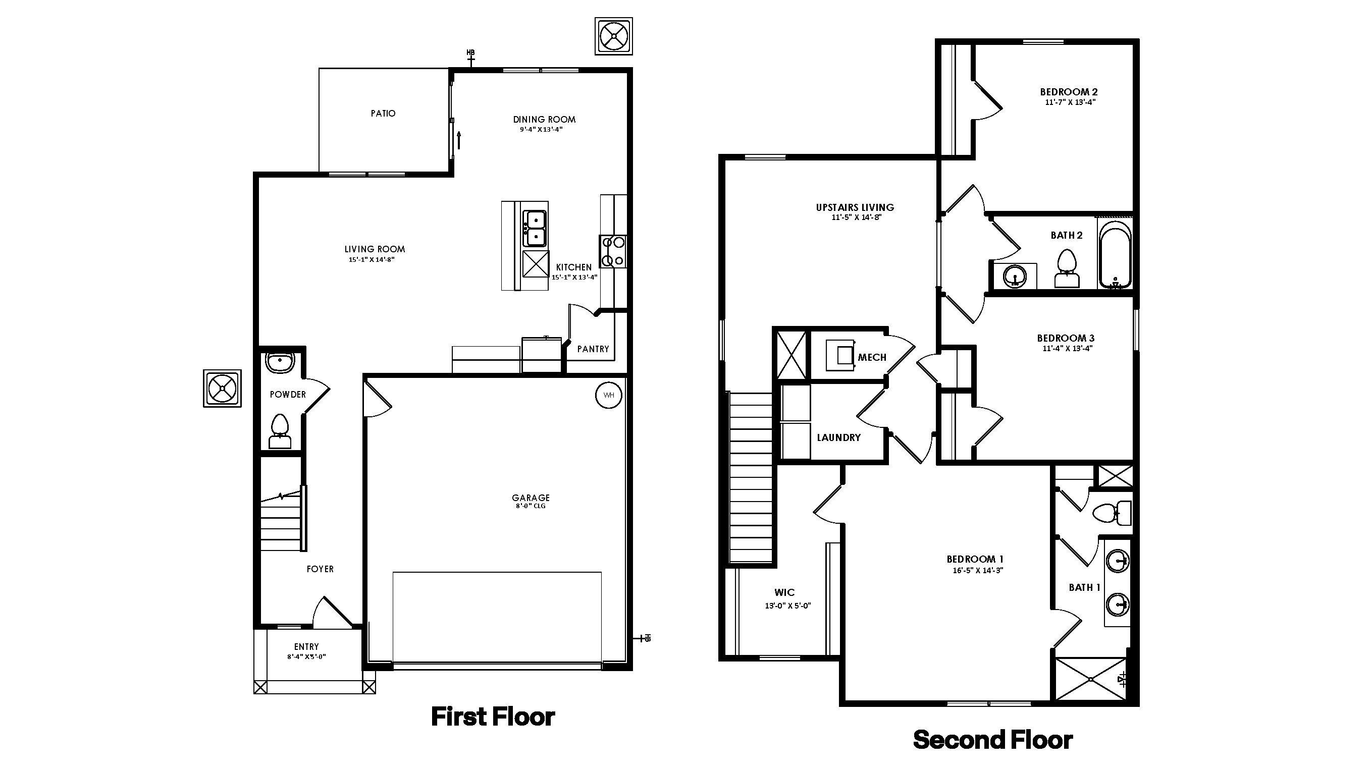 Darwin floorplan blacklines