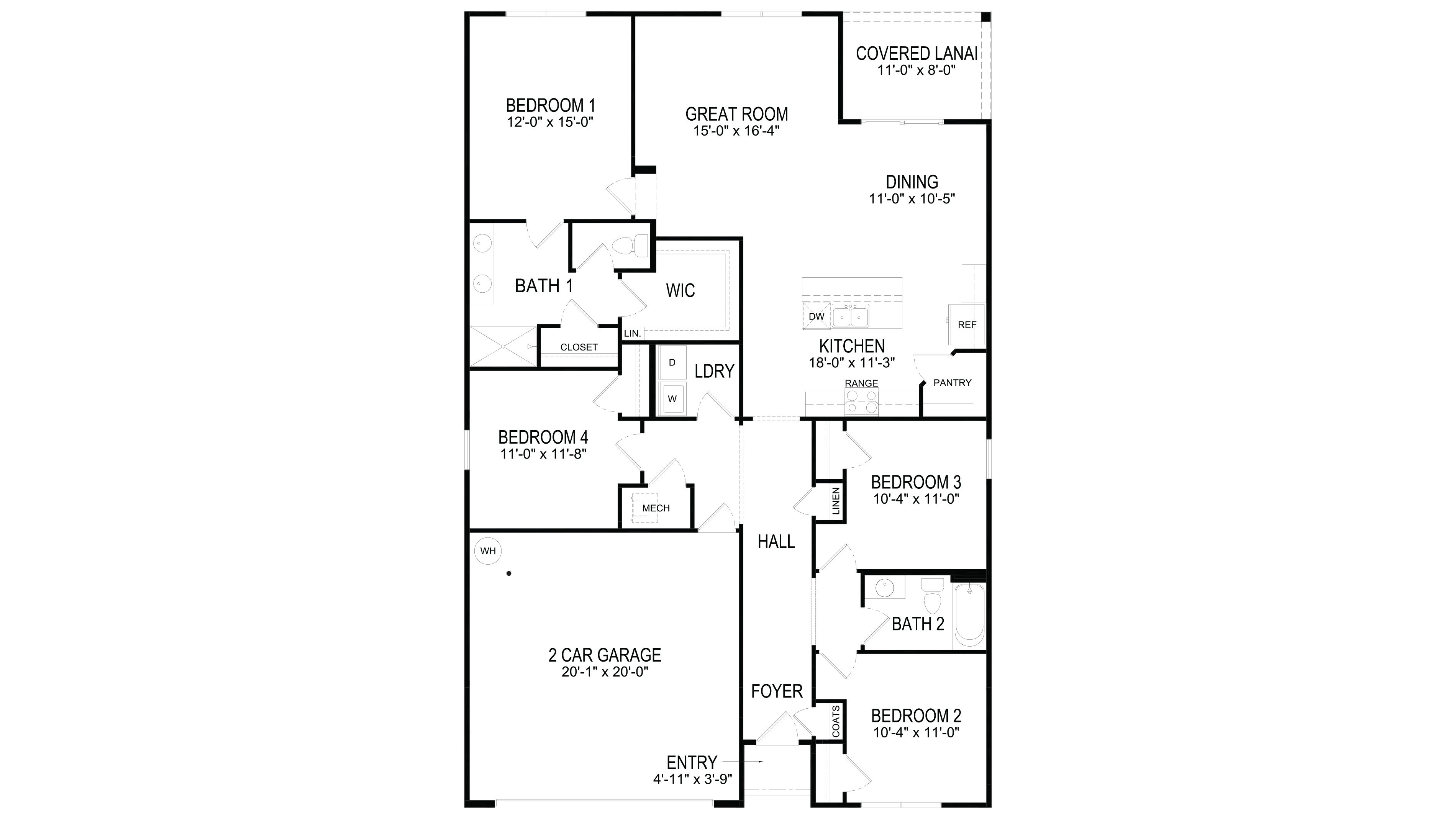 Cali floorplan blacklines