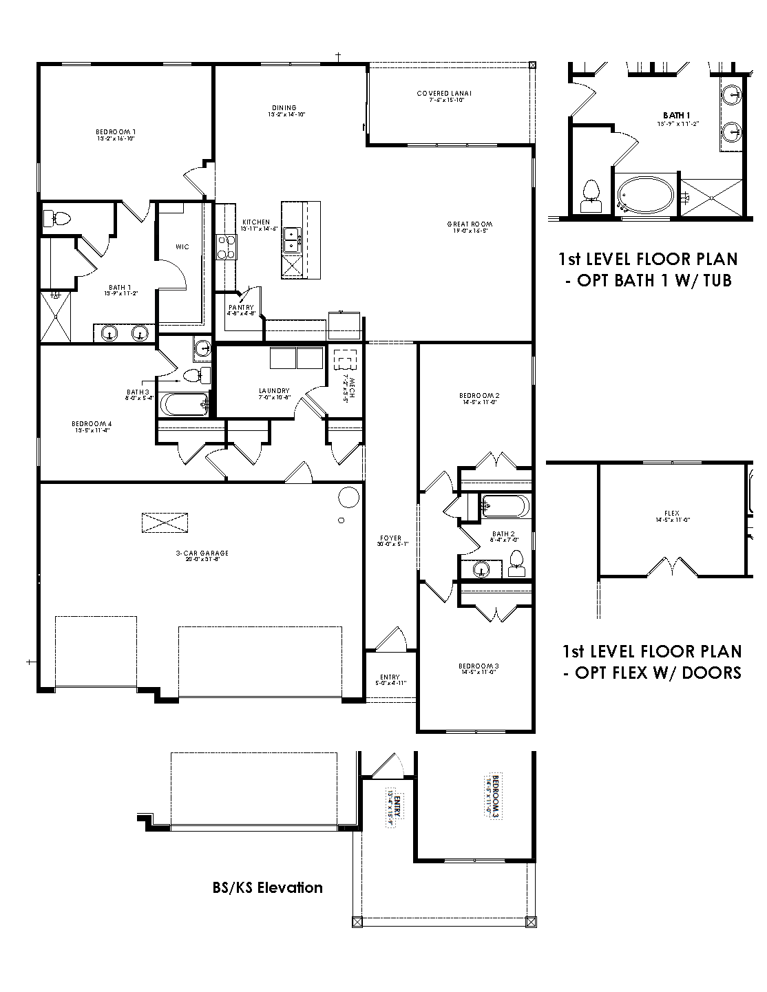 Denham floorplan blacklines