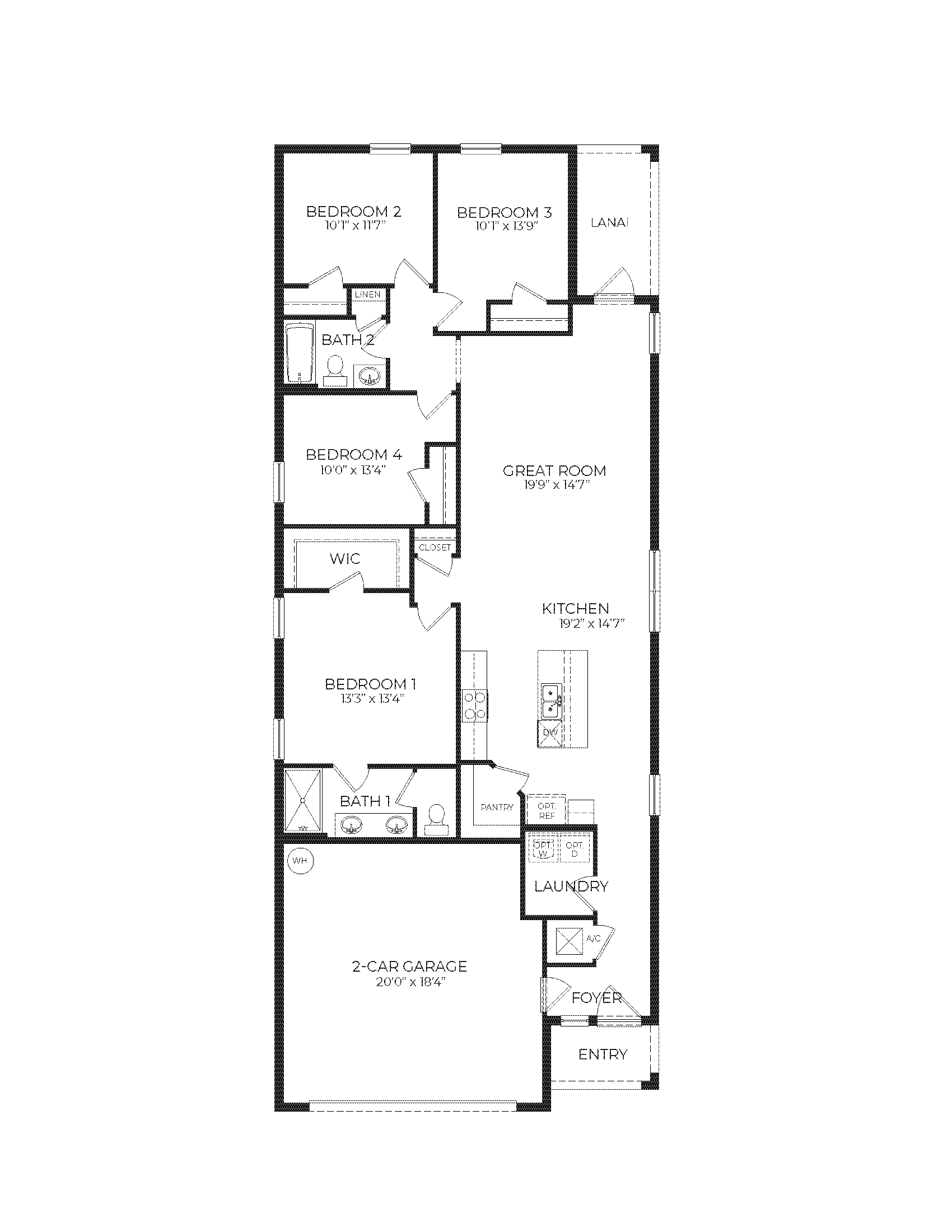 Harper floorplan blacklines