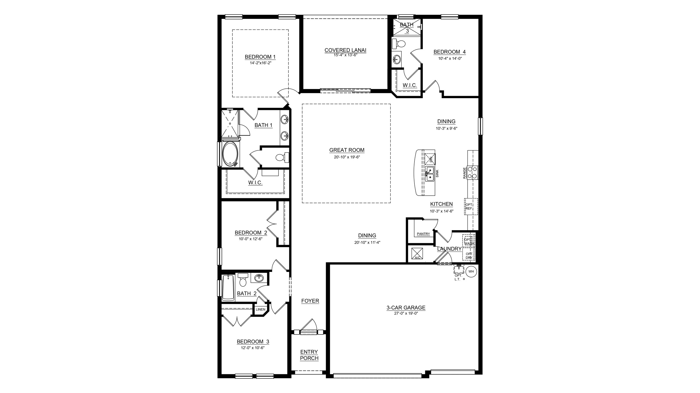 Destin Floorplan Blacklines