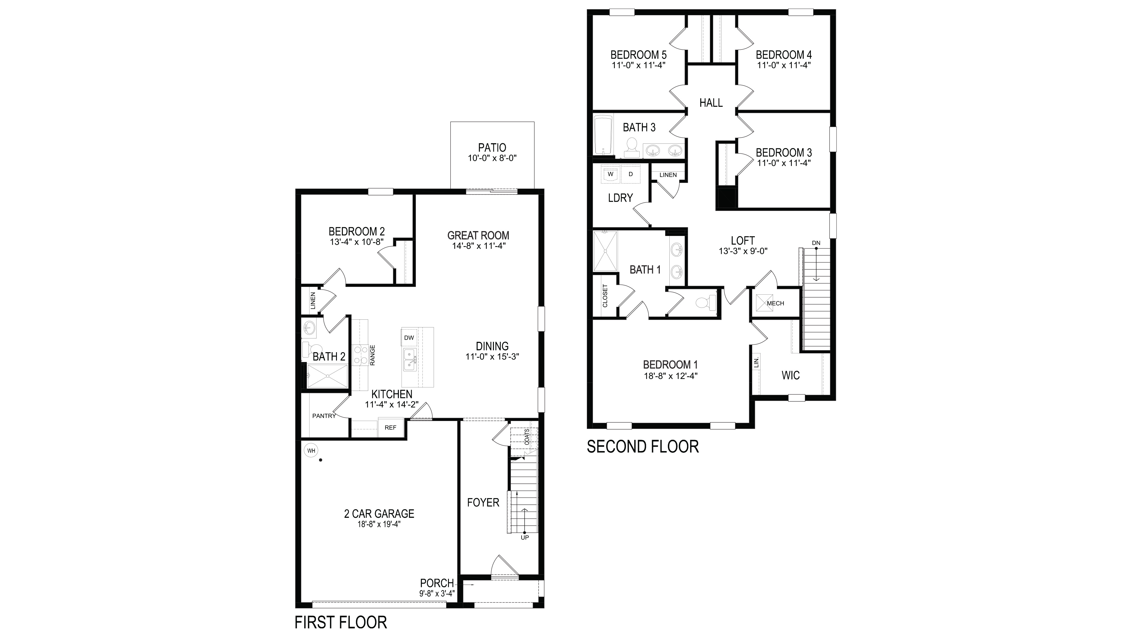 Robie floorplan blacklines