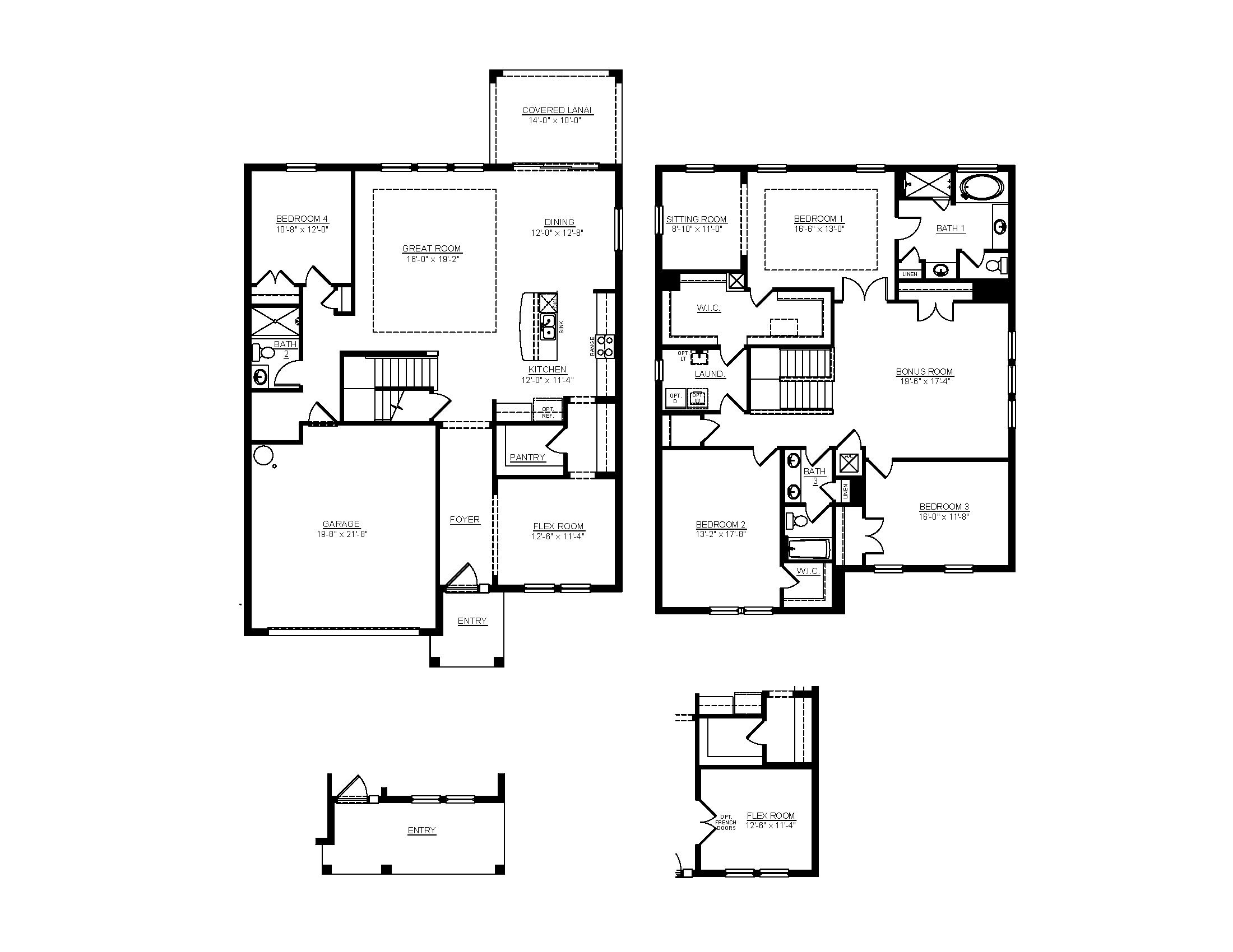 Holden Floorplan blacklines