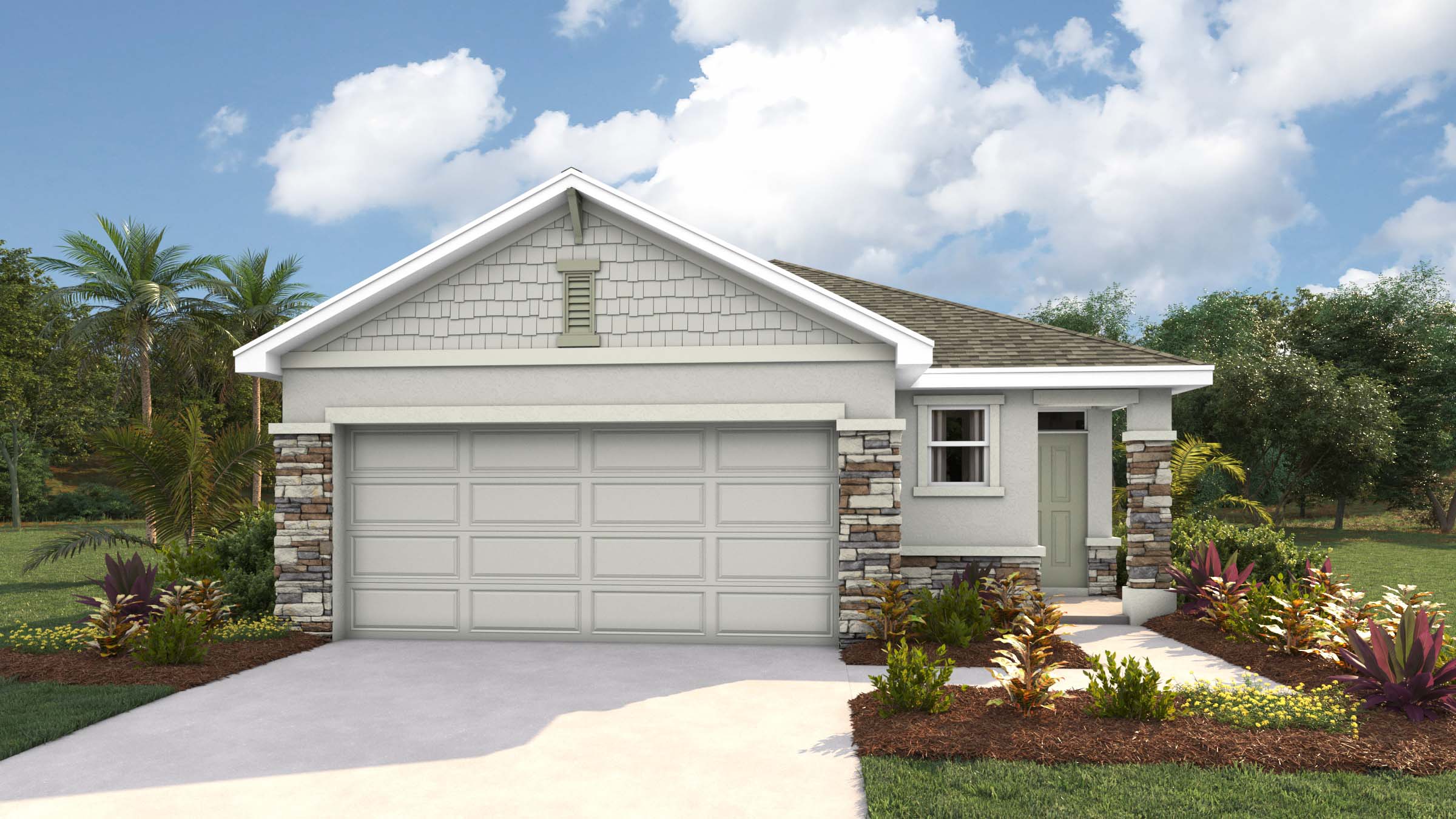 Allex elevation D rendering