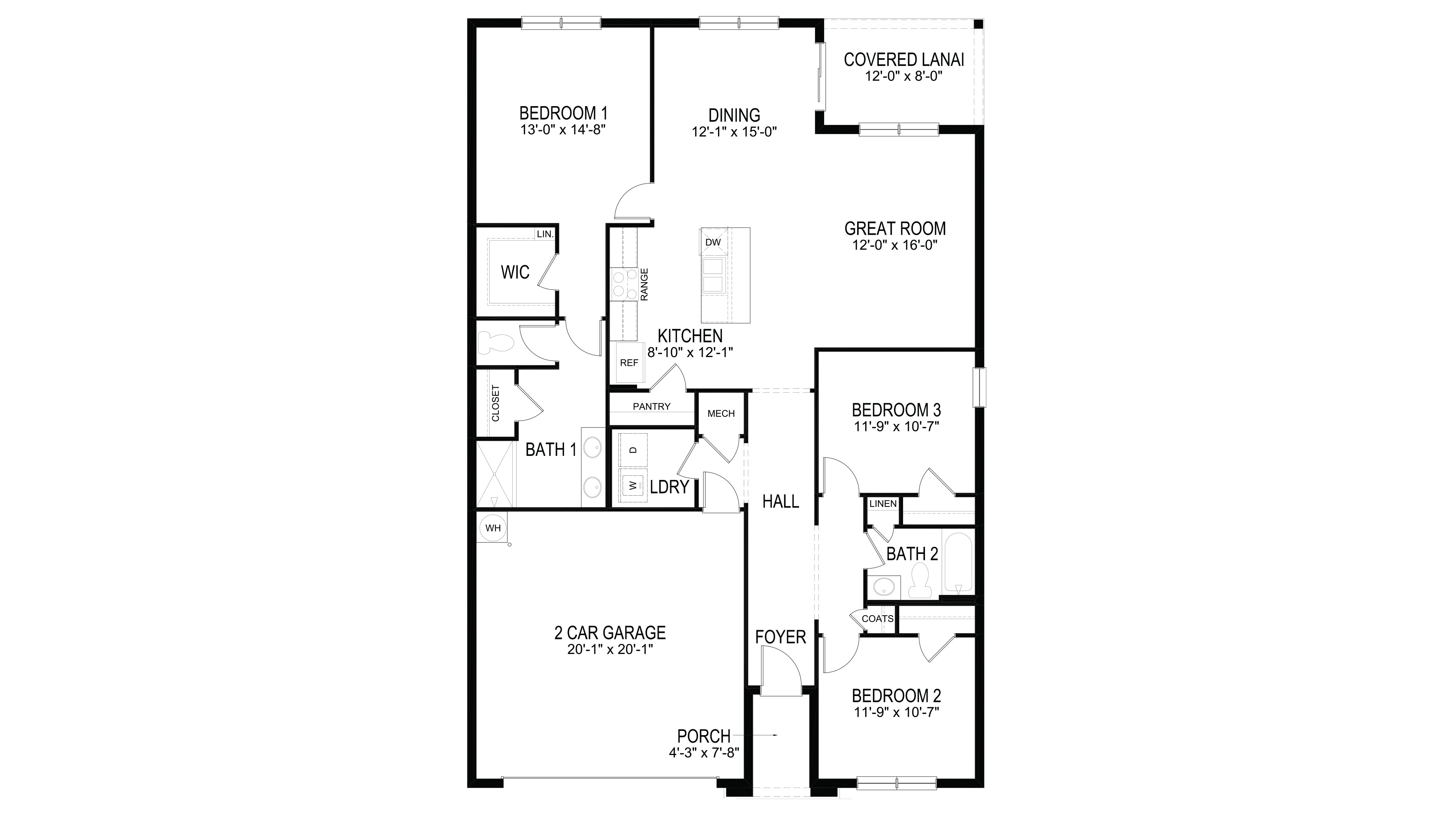 Aria floorplan blacklines