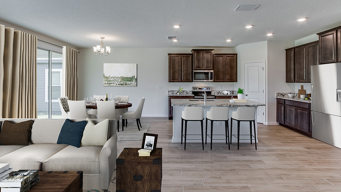 Finley Woods Coral open concept floorplan