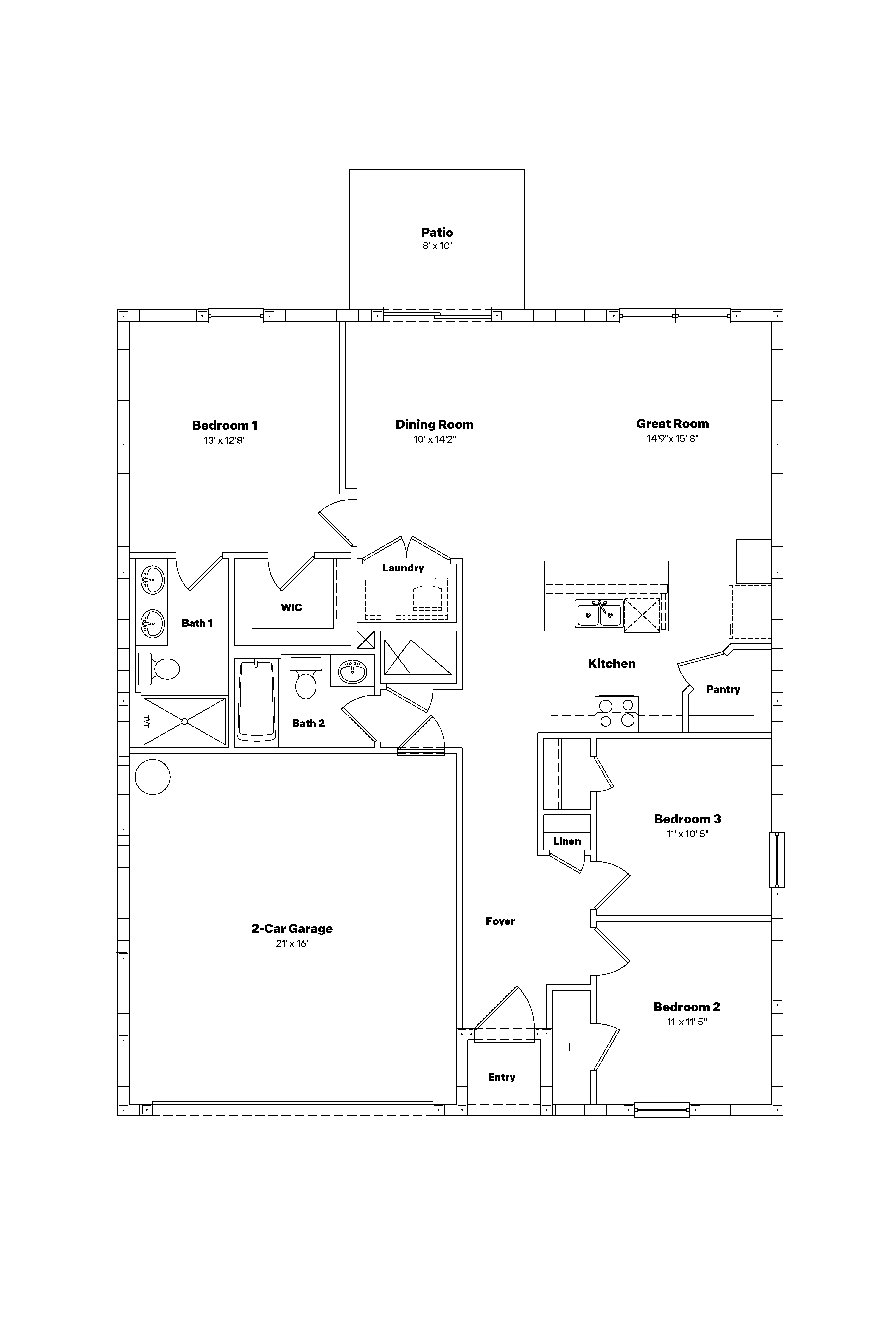 Archer Floorplan Blacklines