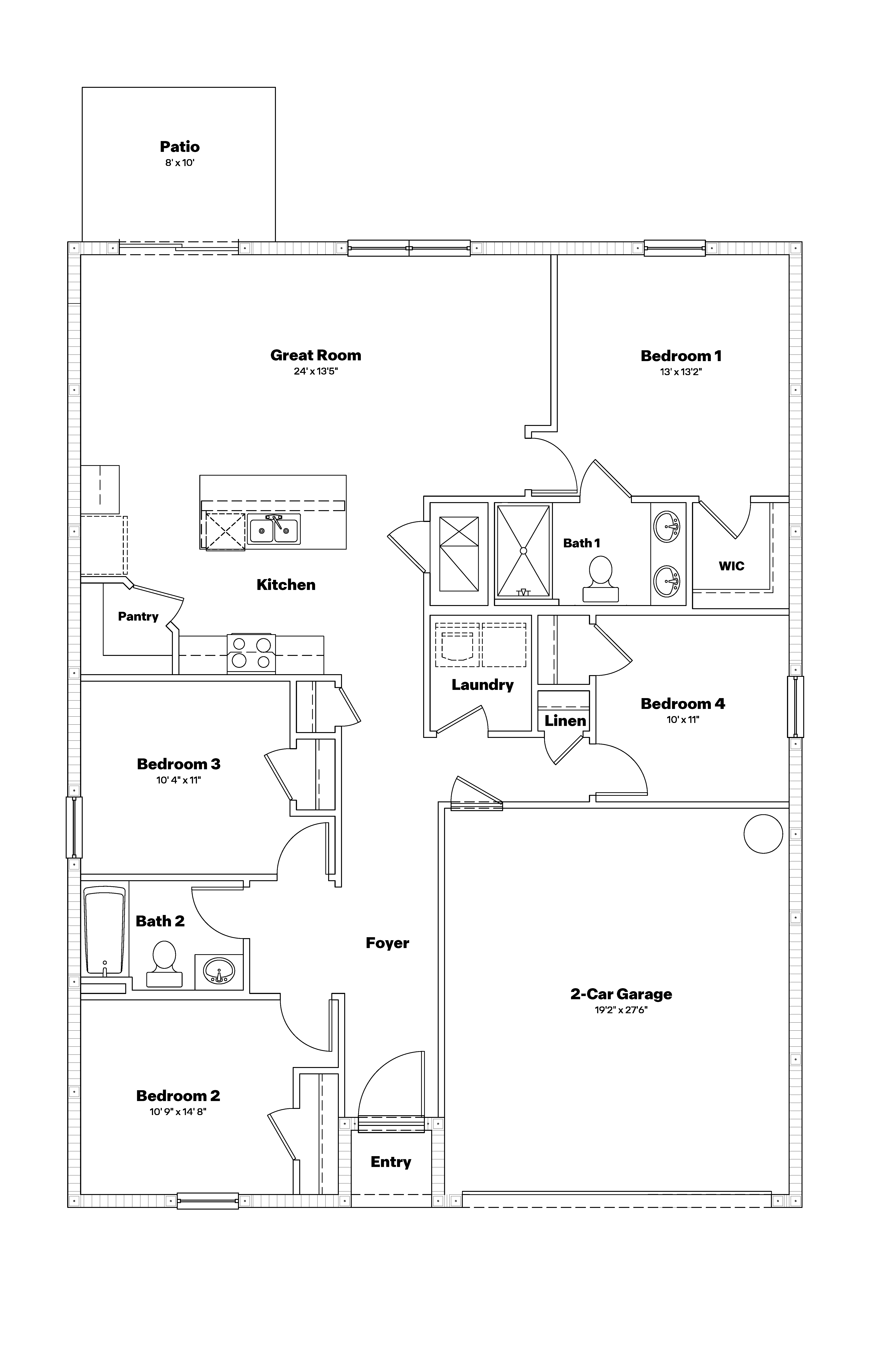 Freeport Floorplan Blacklines
