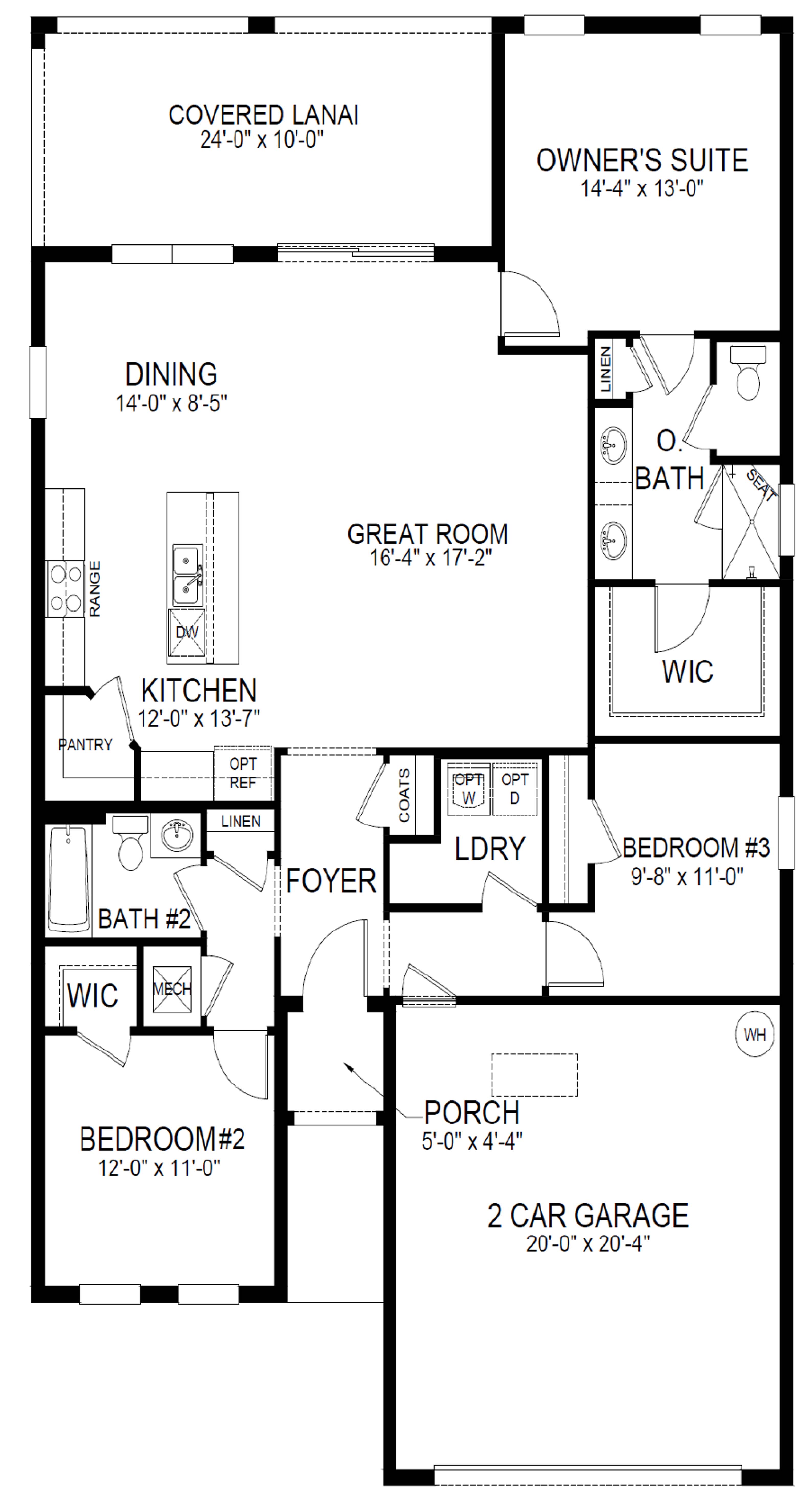 Avon Floorplan Blacklines