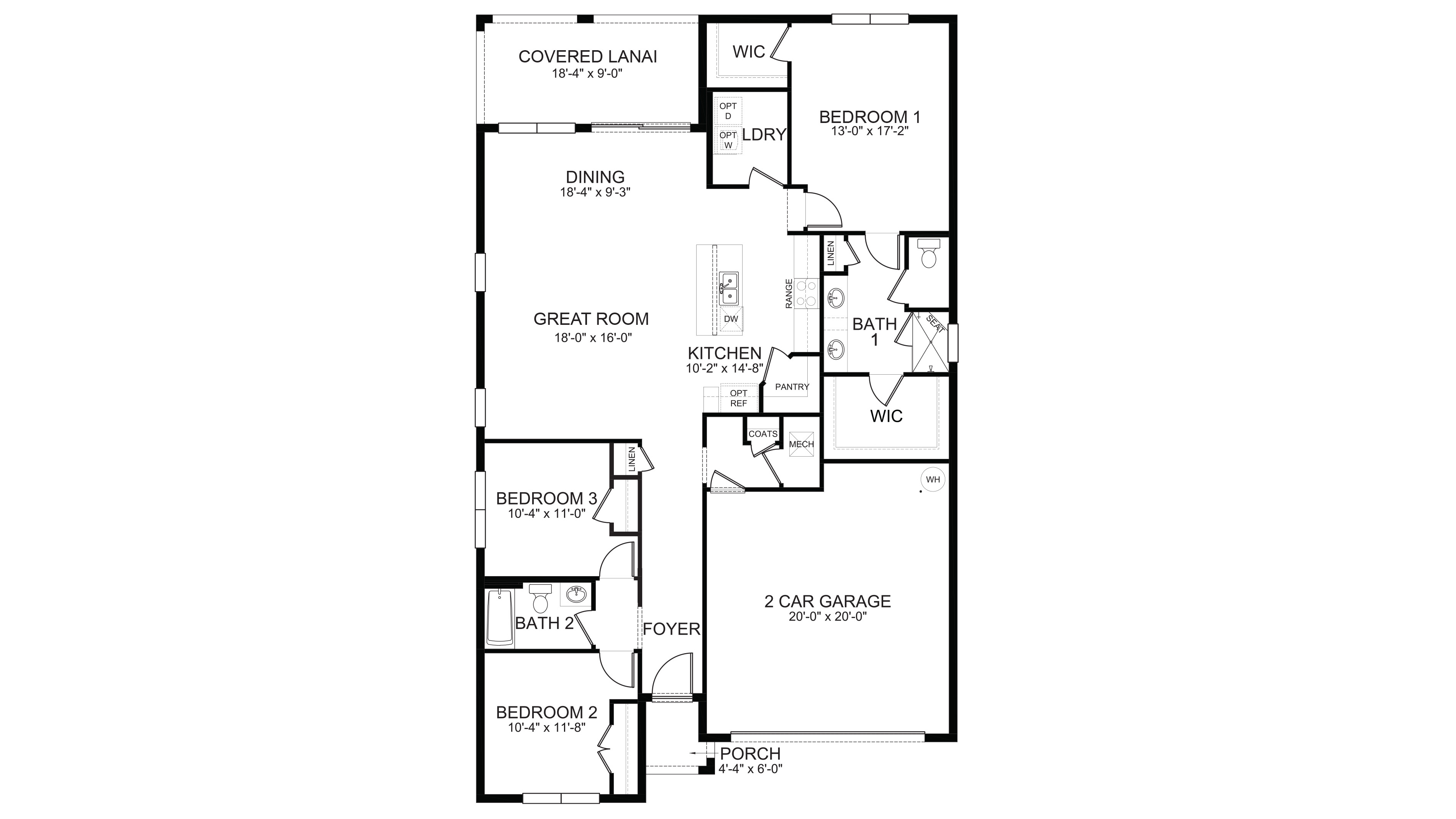 Clifton Floorplan Blacklines
