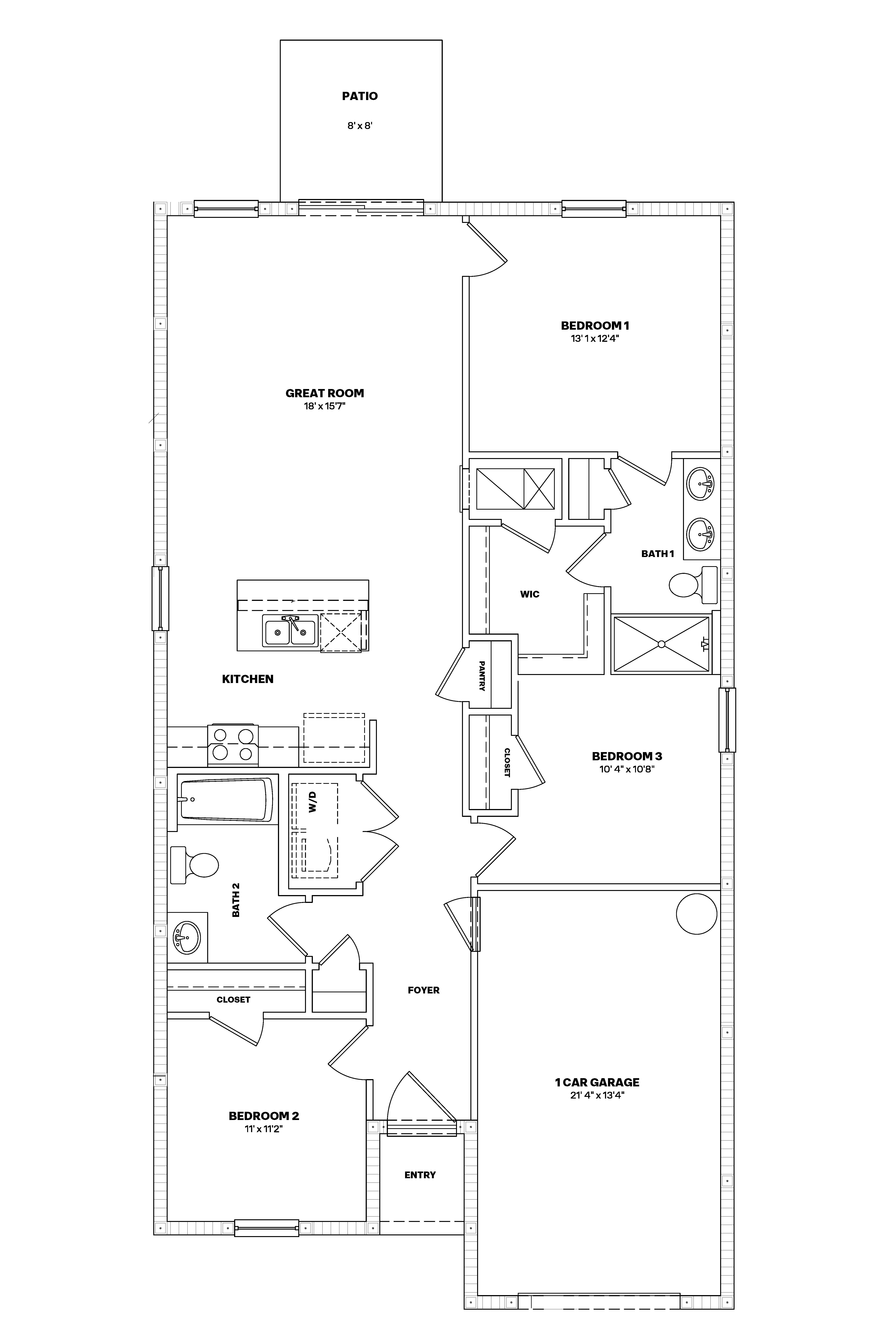 Greenbriar Floorplan Blacklines