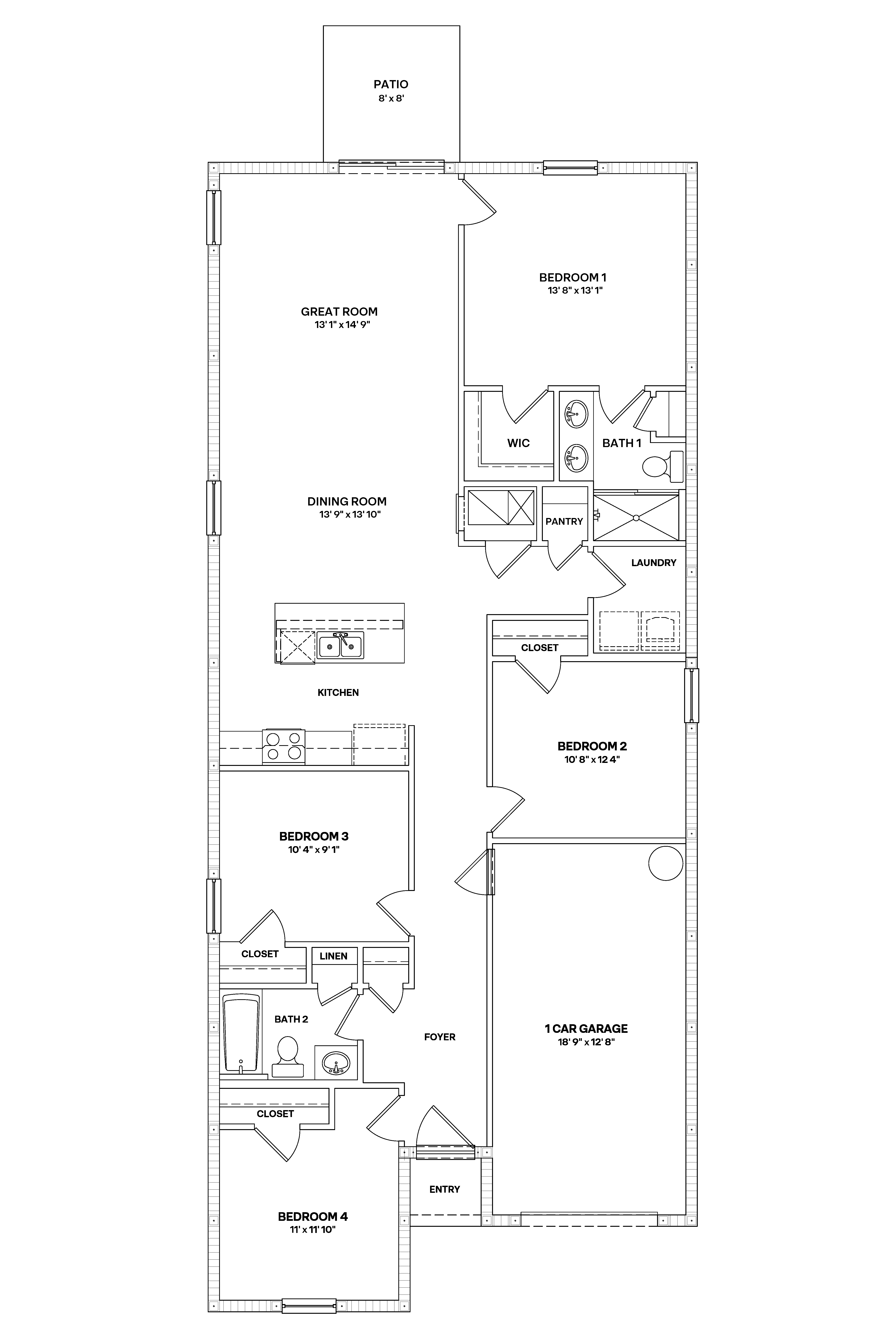 Cameron Floorplan blacklines