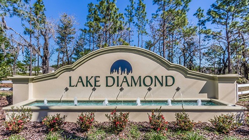 Lake Diamond monument Ocala Florida