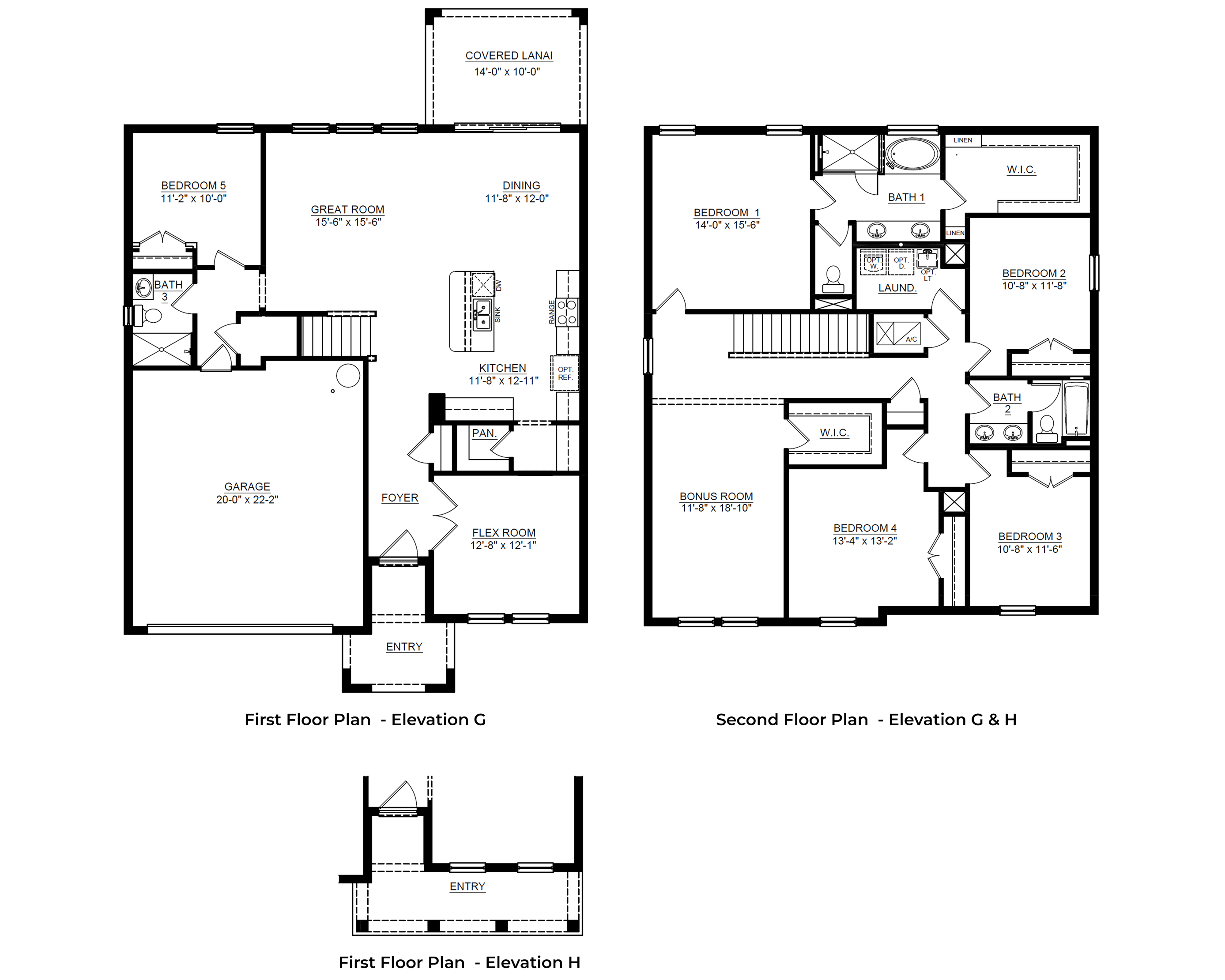 Hemingway floorplan blacklines