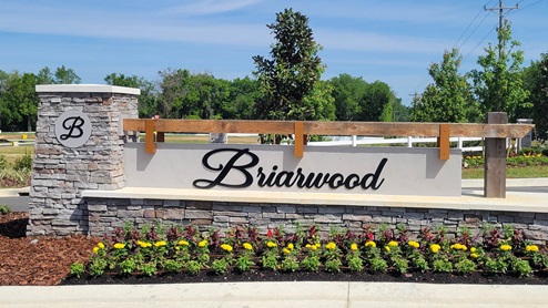 Briarwood monument in Alachua Florida