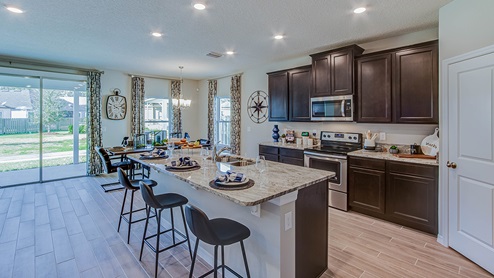 Open concept kitchen
