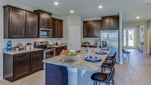Open concept kitchen