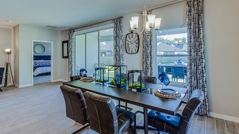 Open concept dining room